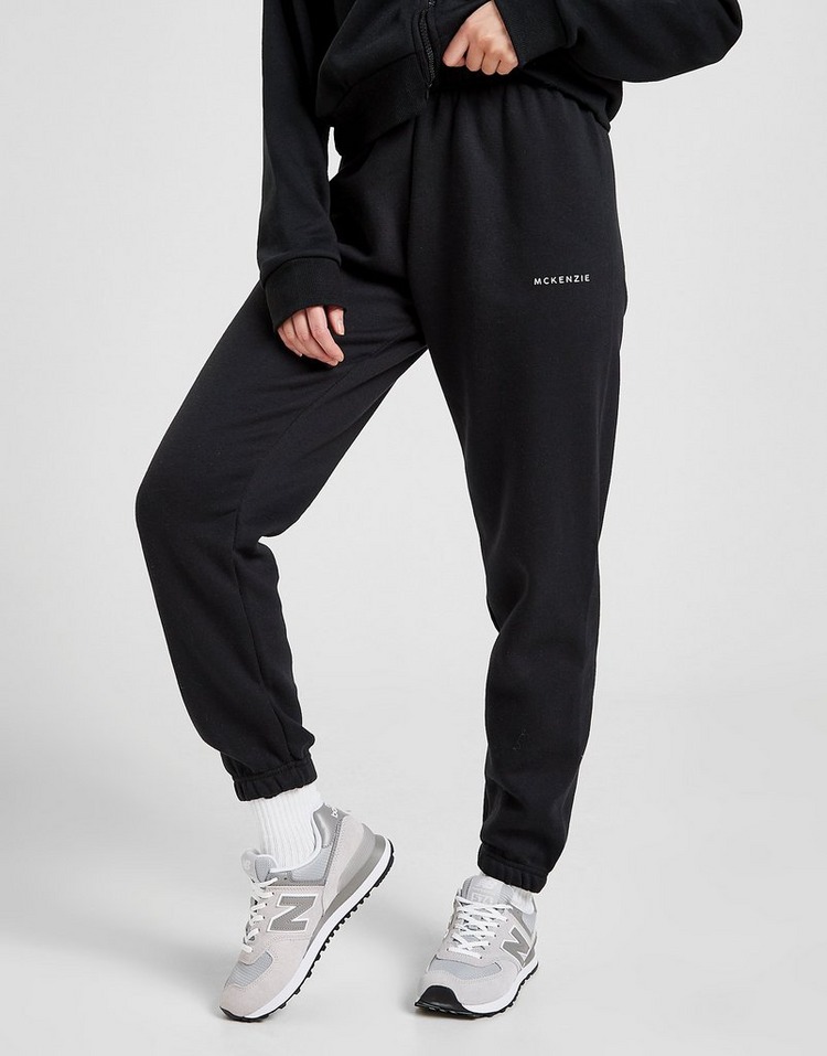 Black McKenzie Essential Fleece Joggers | JD Sports