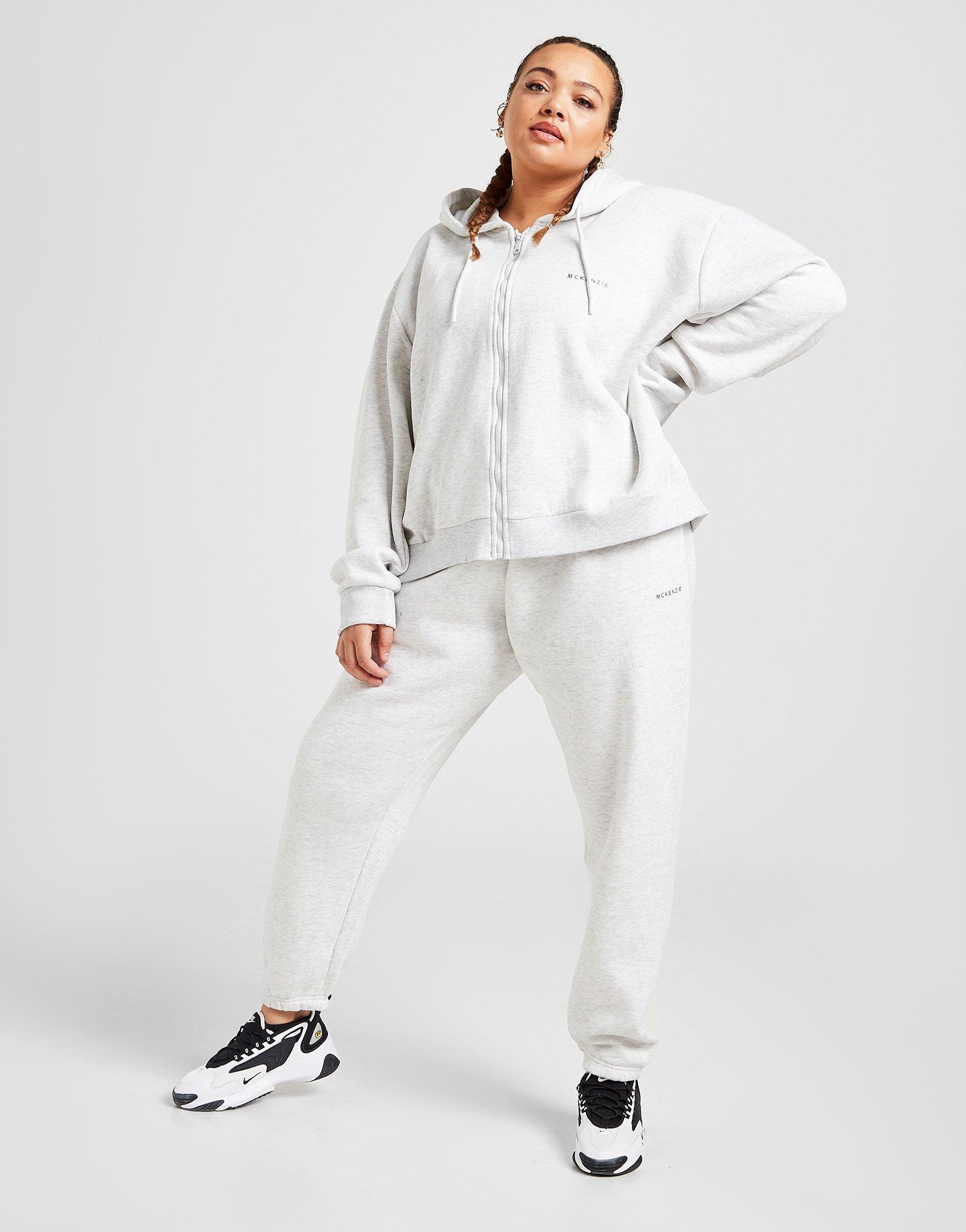 plus size white joggers