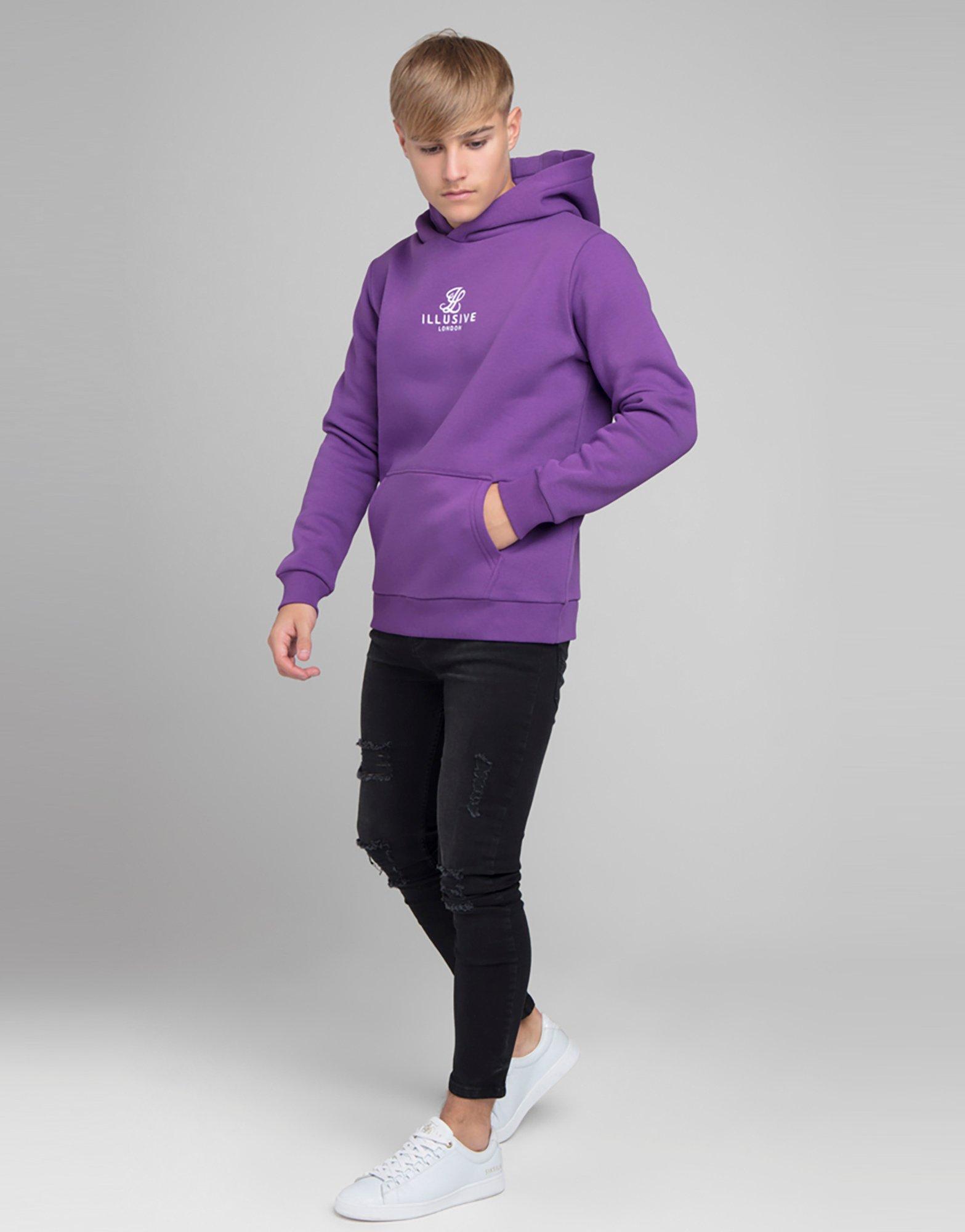 Purple ILLUSIVE LONDON Overhead Hoodie Junior JD Sports Malaysia