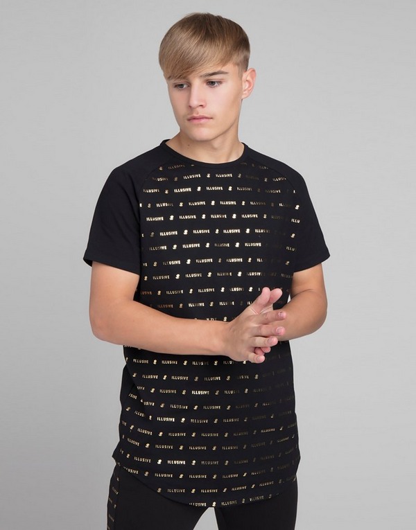 ILLUSIVE LONDON Black Gold T-Shirt Junior