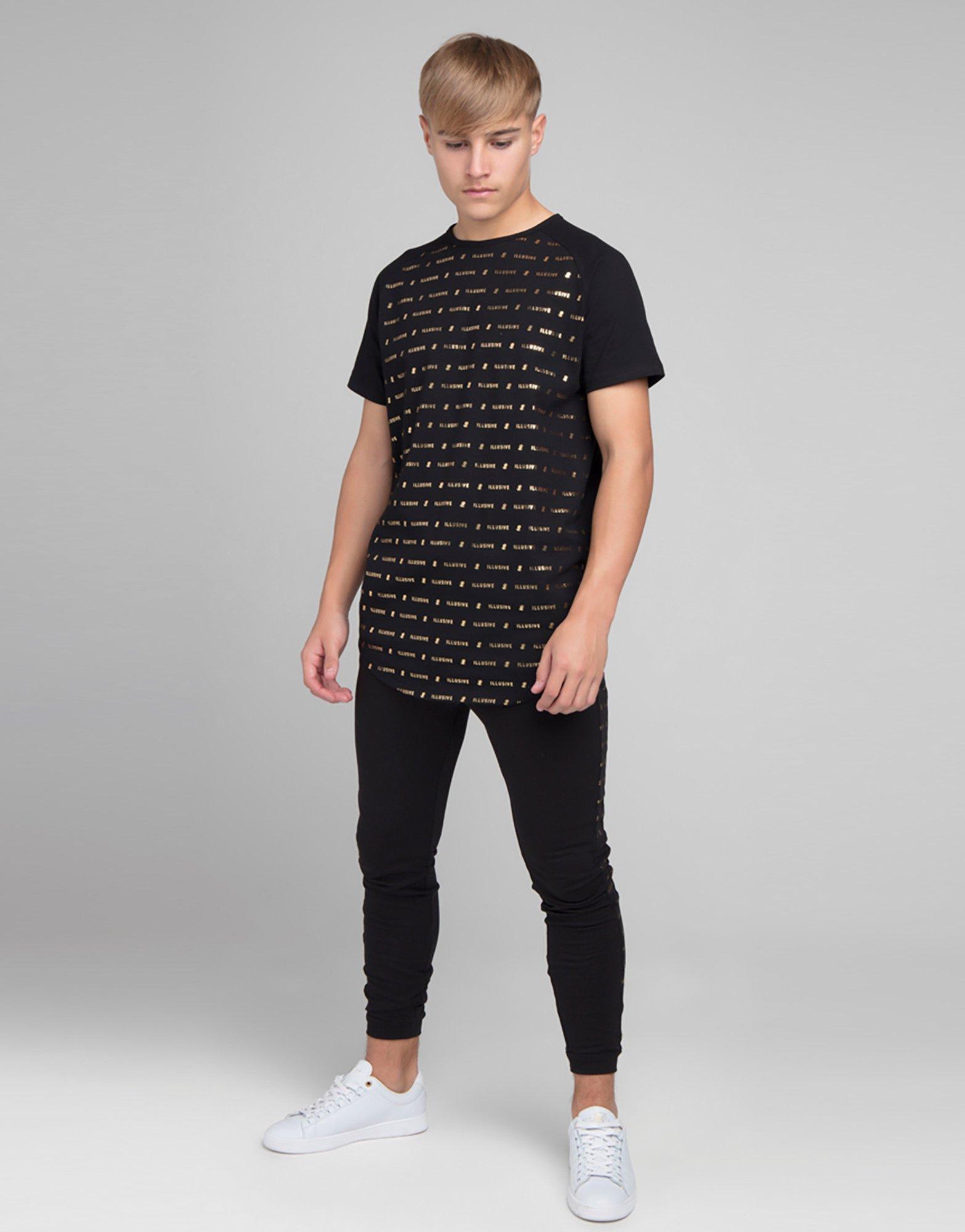 Black ILLUSIVE LONDON Black Gold T Shirt Junior JD Sports NZ