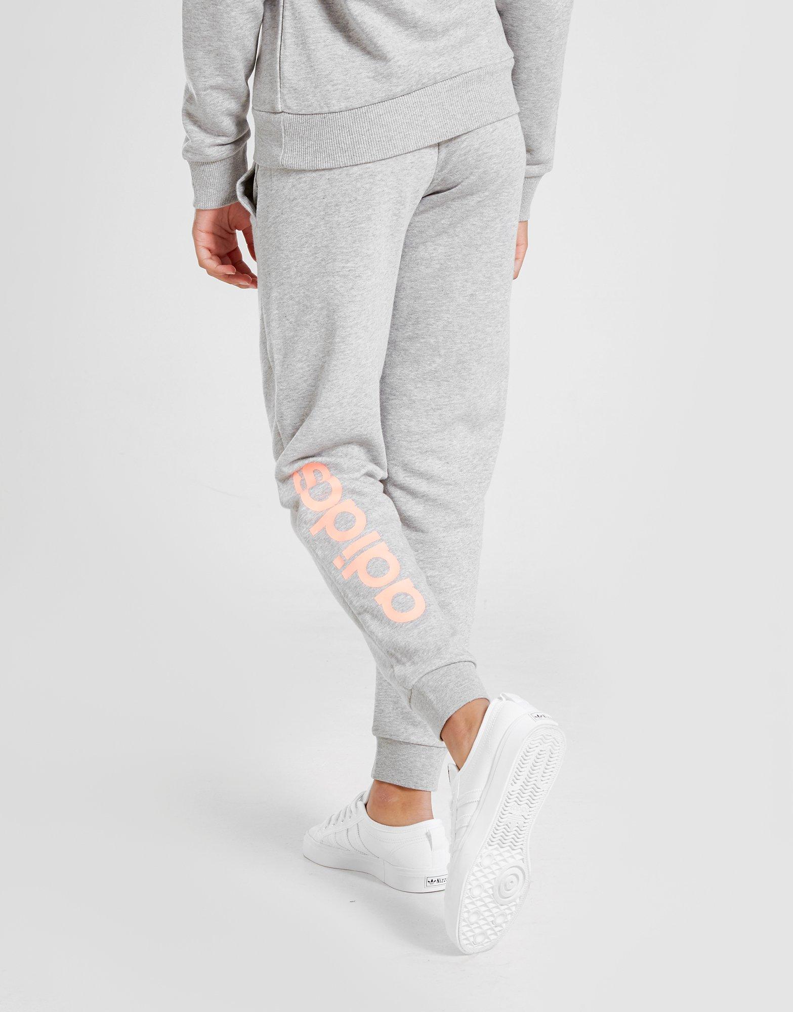 grey adidas joggers junior