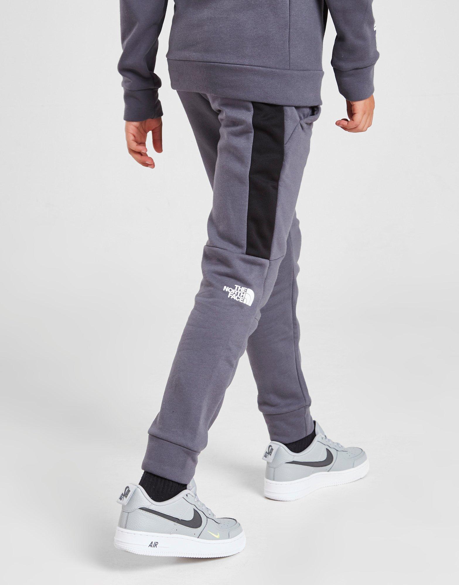 grey north face joggers junior