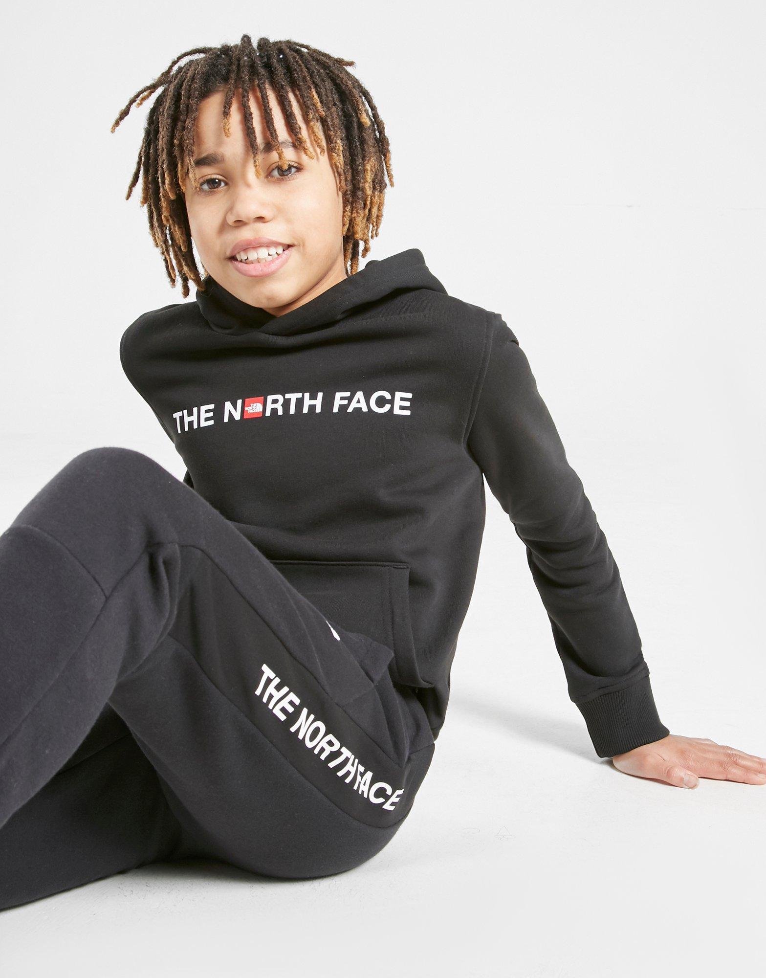 Black The North Face Logo Fleece Hoodie Junior JD Sports NZ