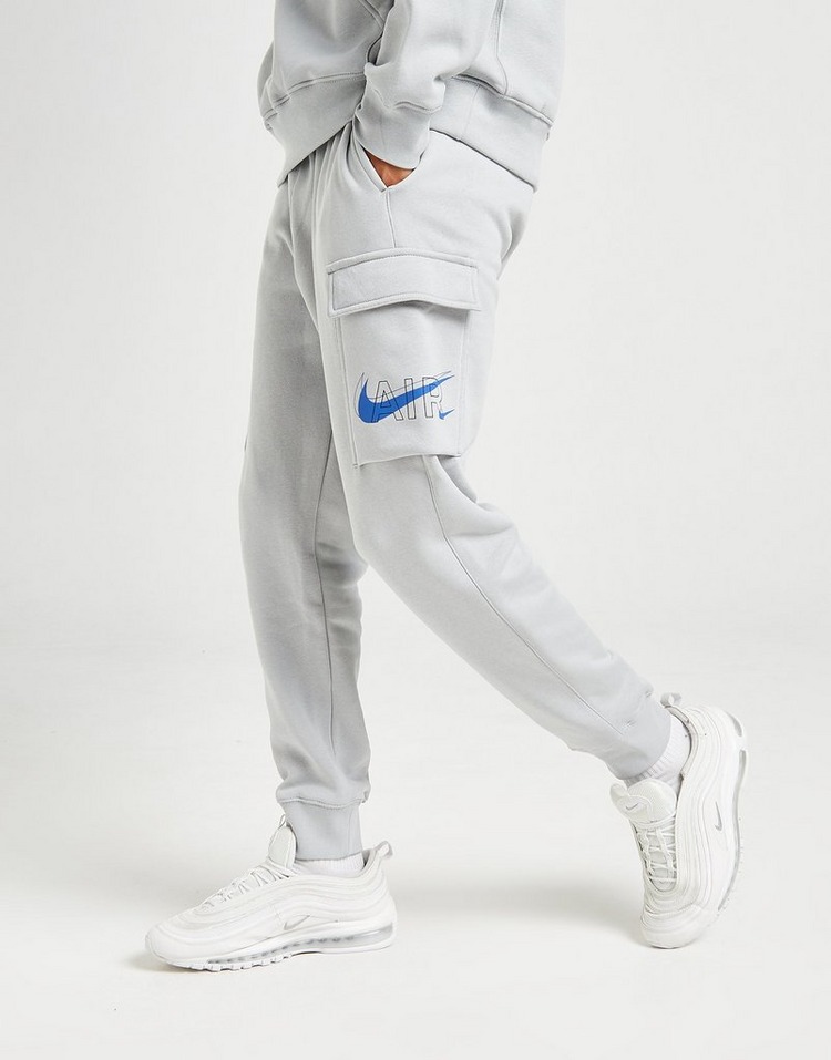 air print fleece cargo jogger