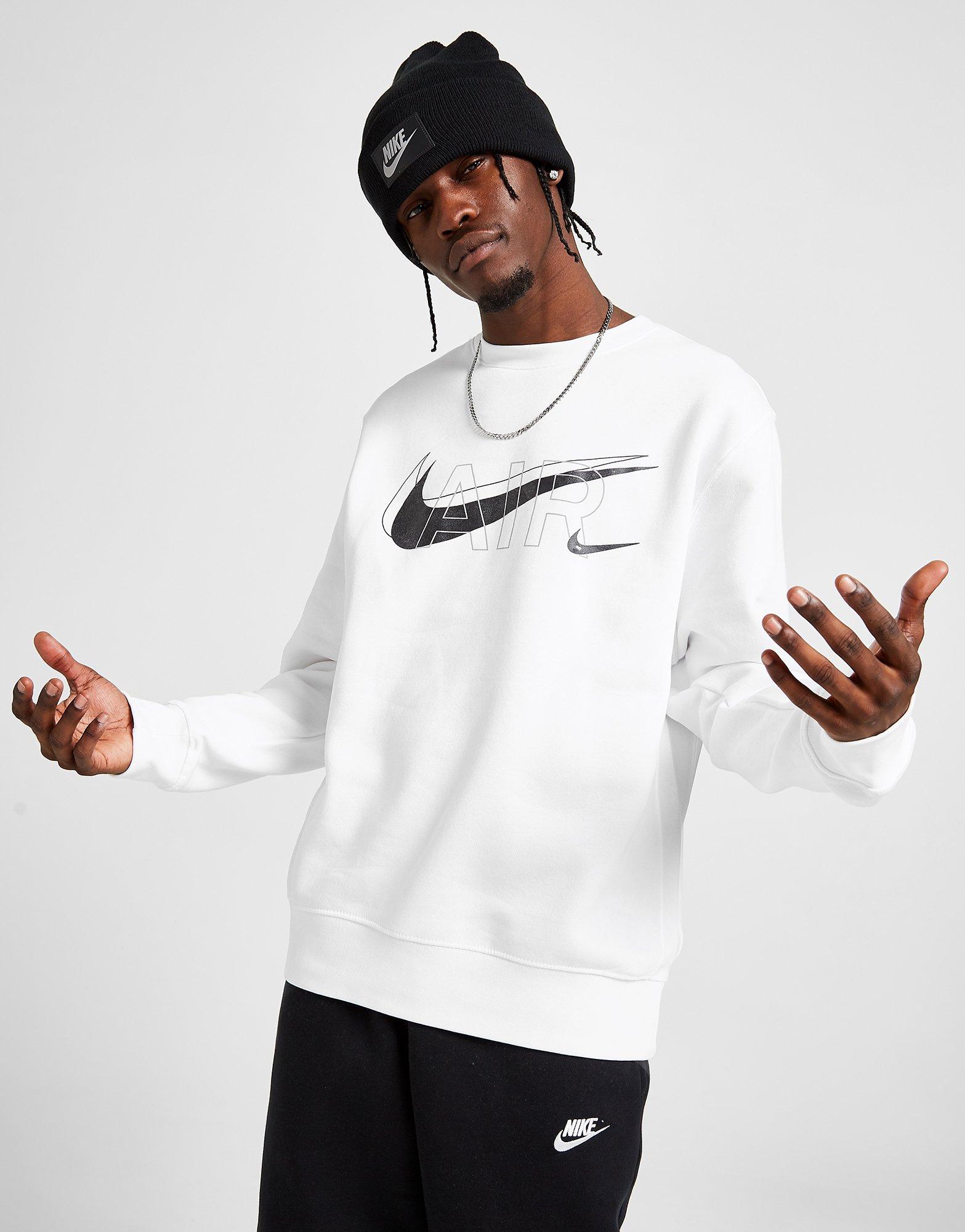 white nike air sweatshirt