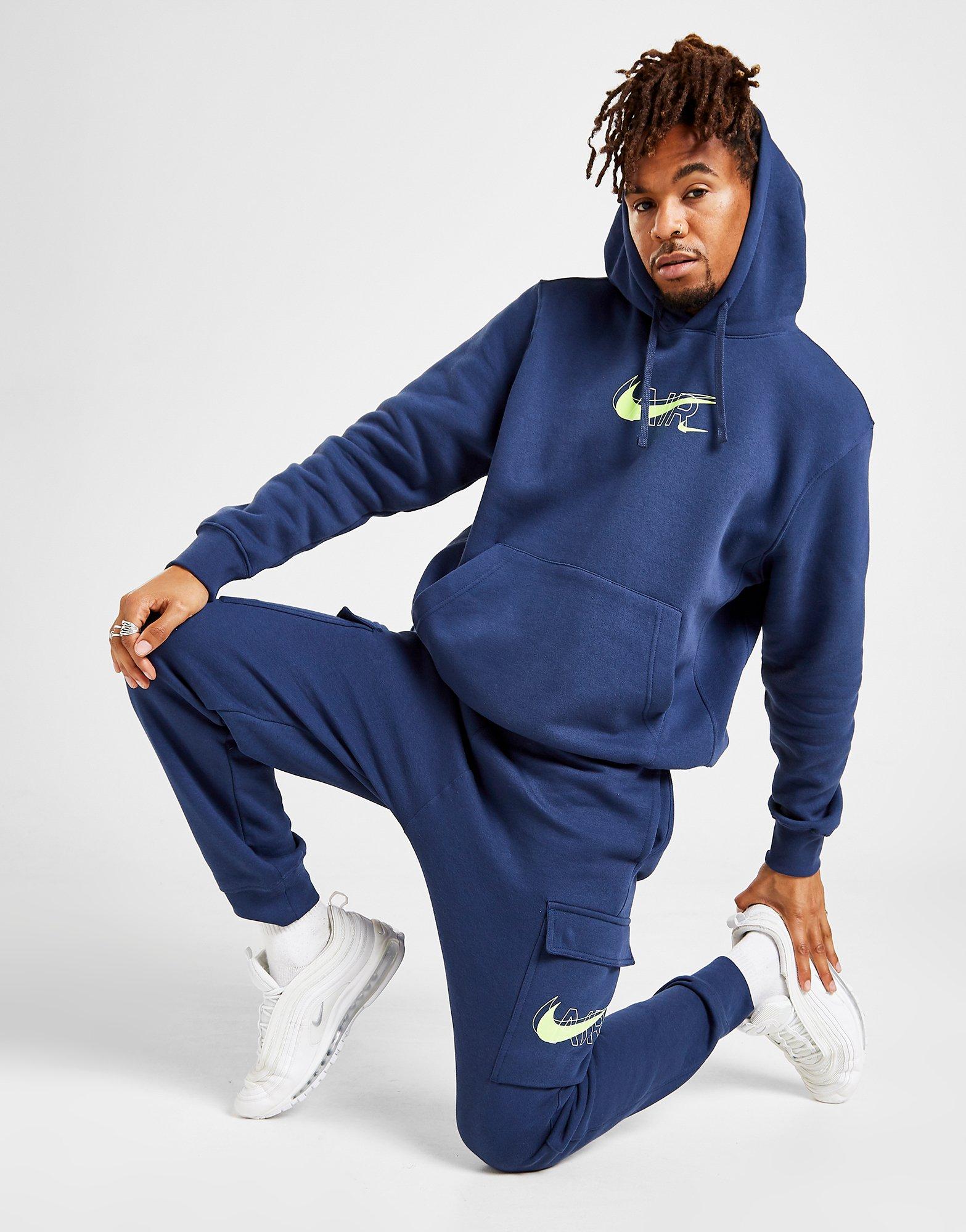 nike cargo joggers blue