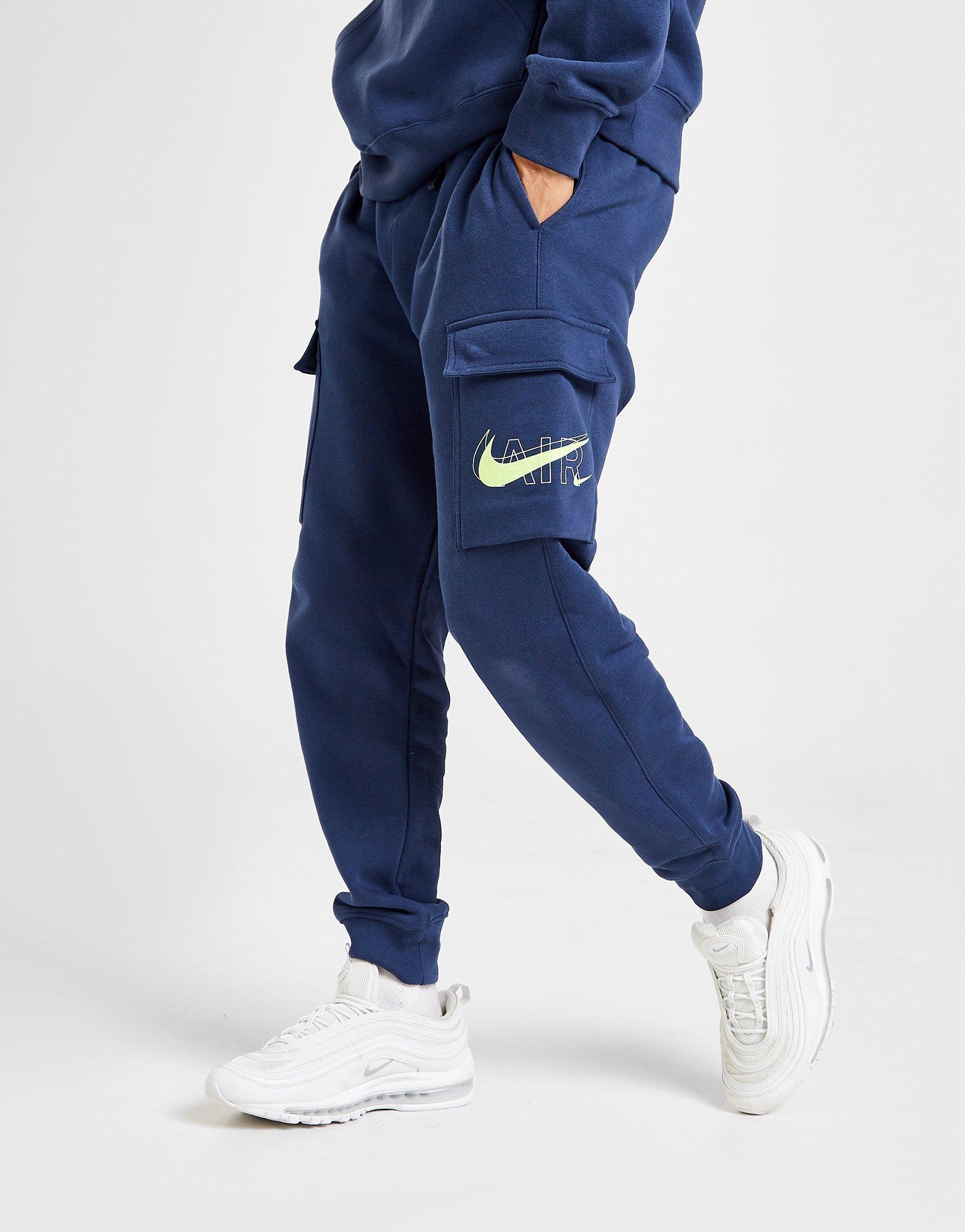 blue nike cargo joggers