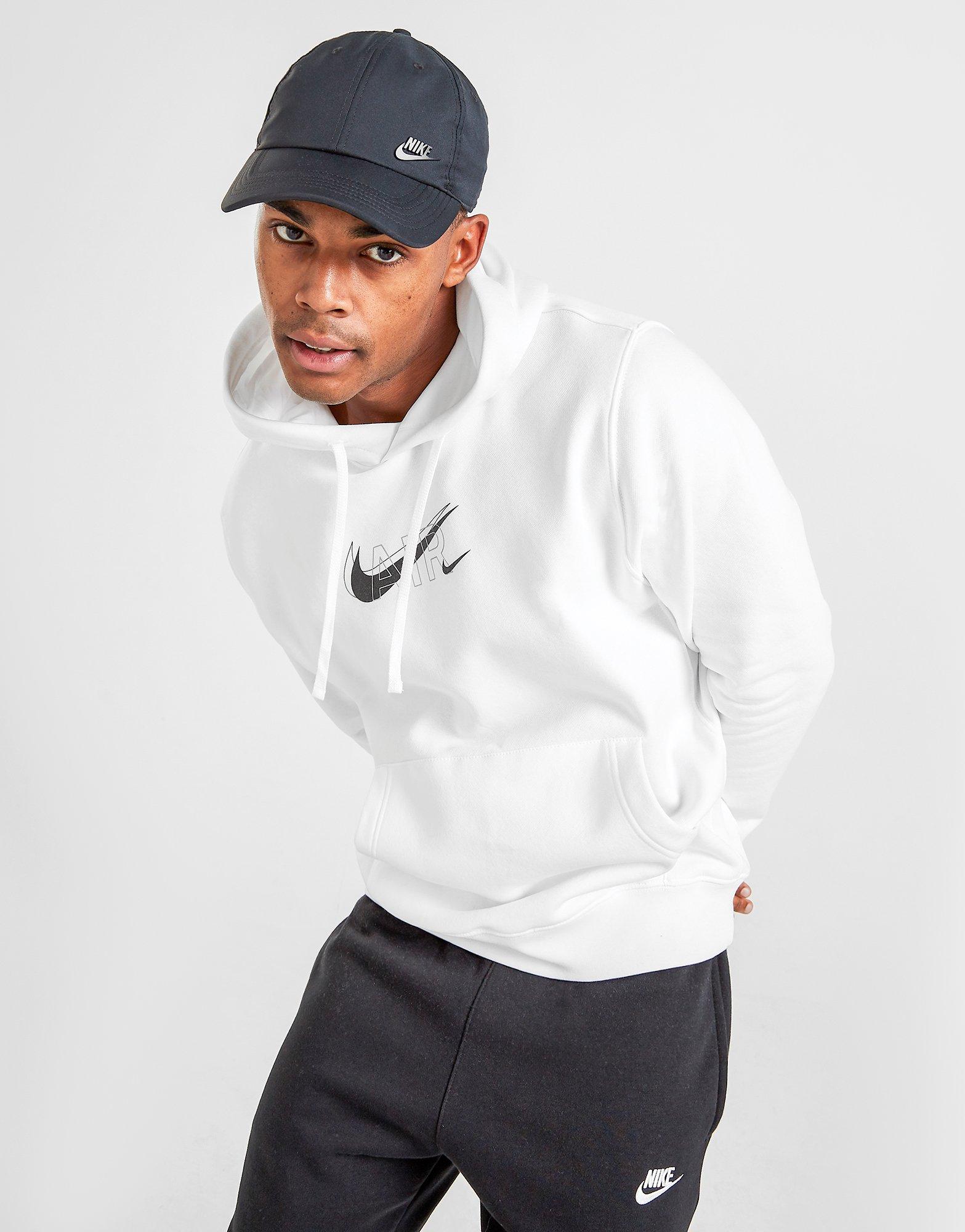 white nike air hoodie