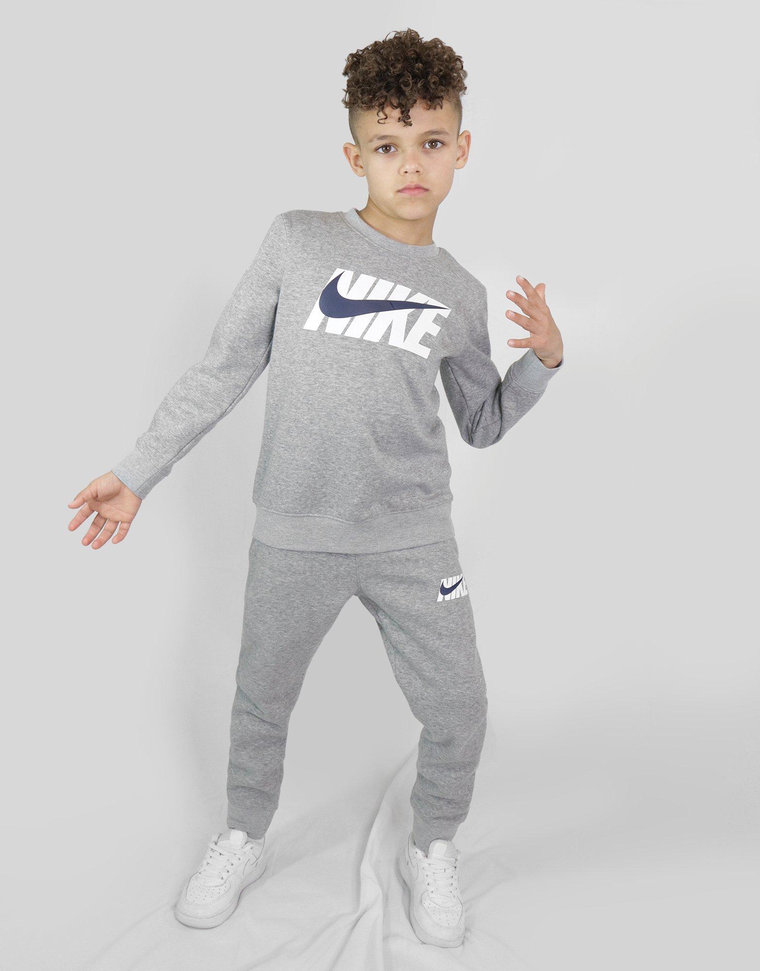nike club grey tracksuit