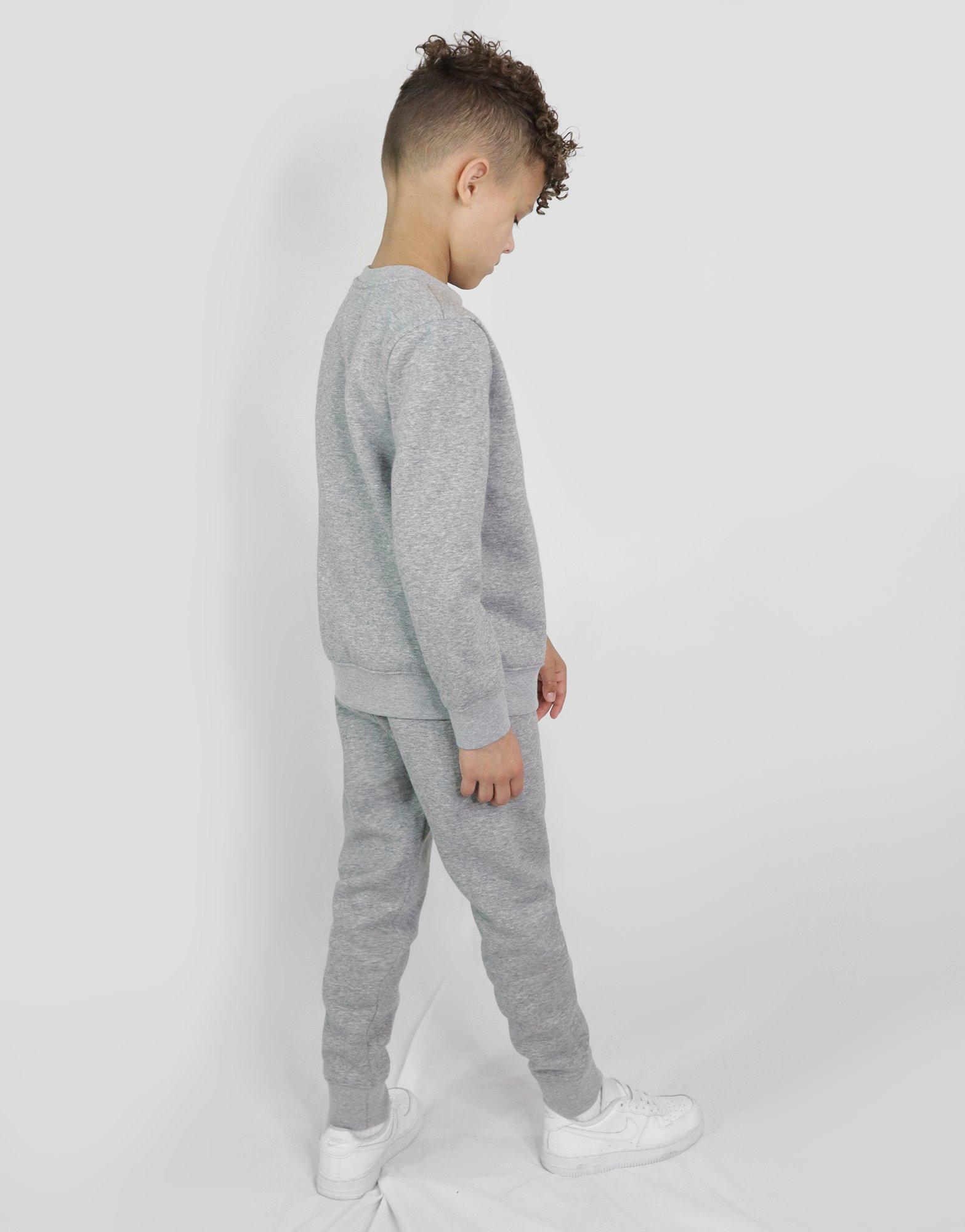 grey nike club tracksuit