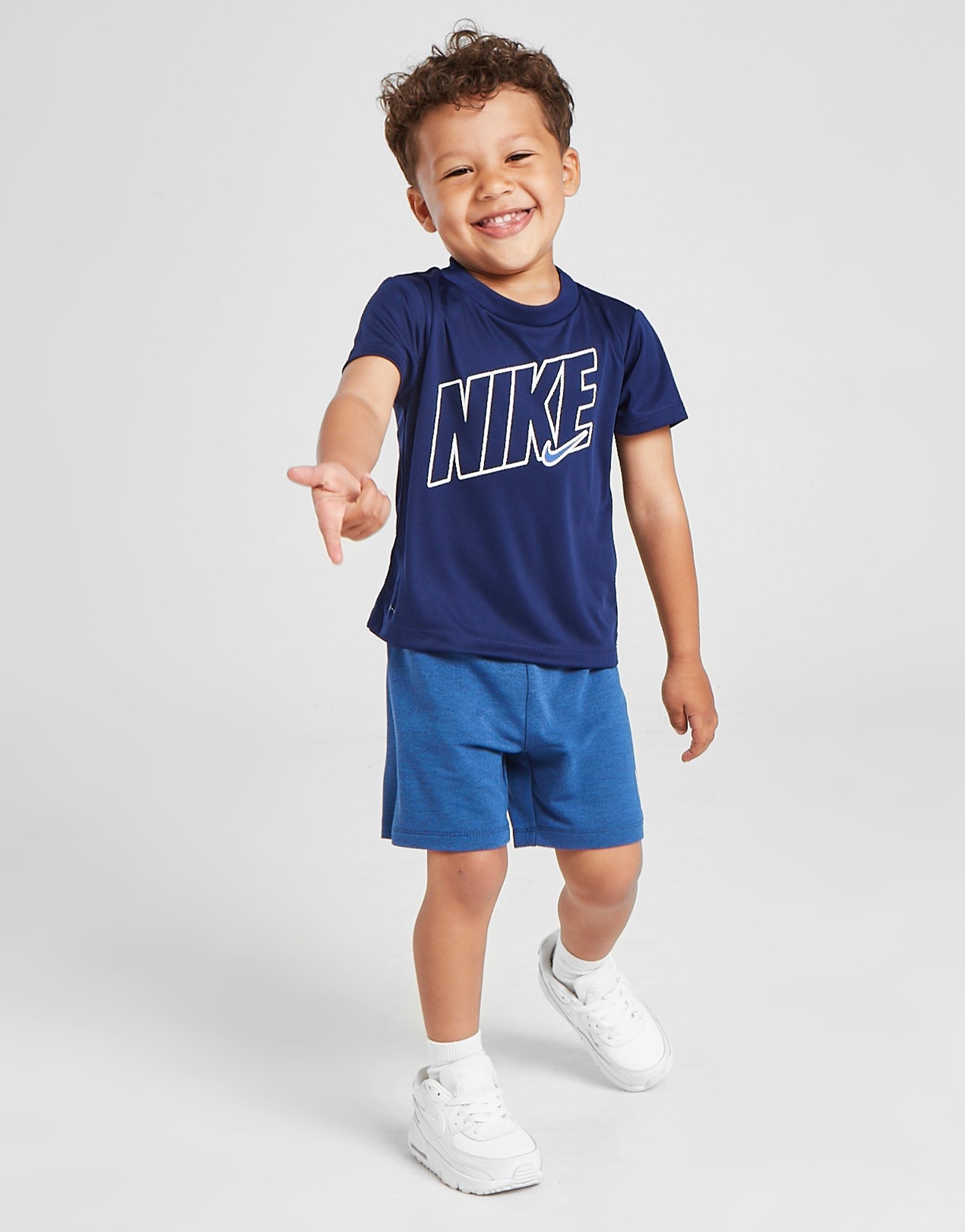 Blue Nike Comfort T-Shirt/Shorts Set Infant | JD Sports