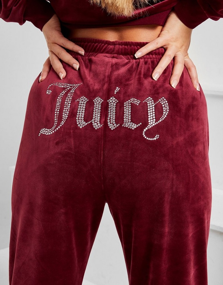 JUICY COUTURE Diamante Velour Joggers