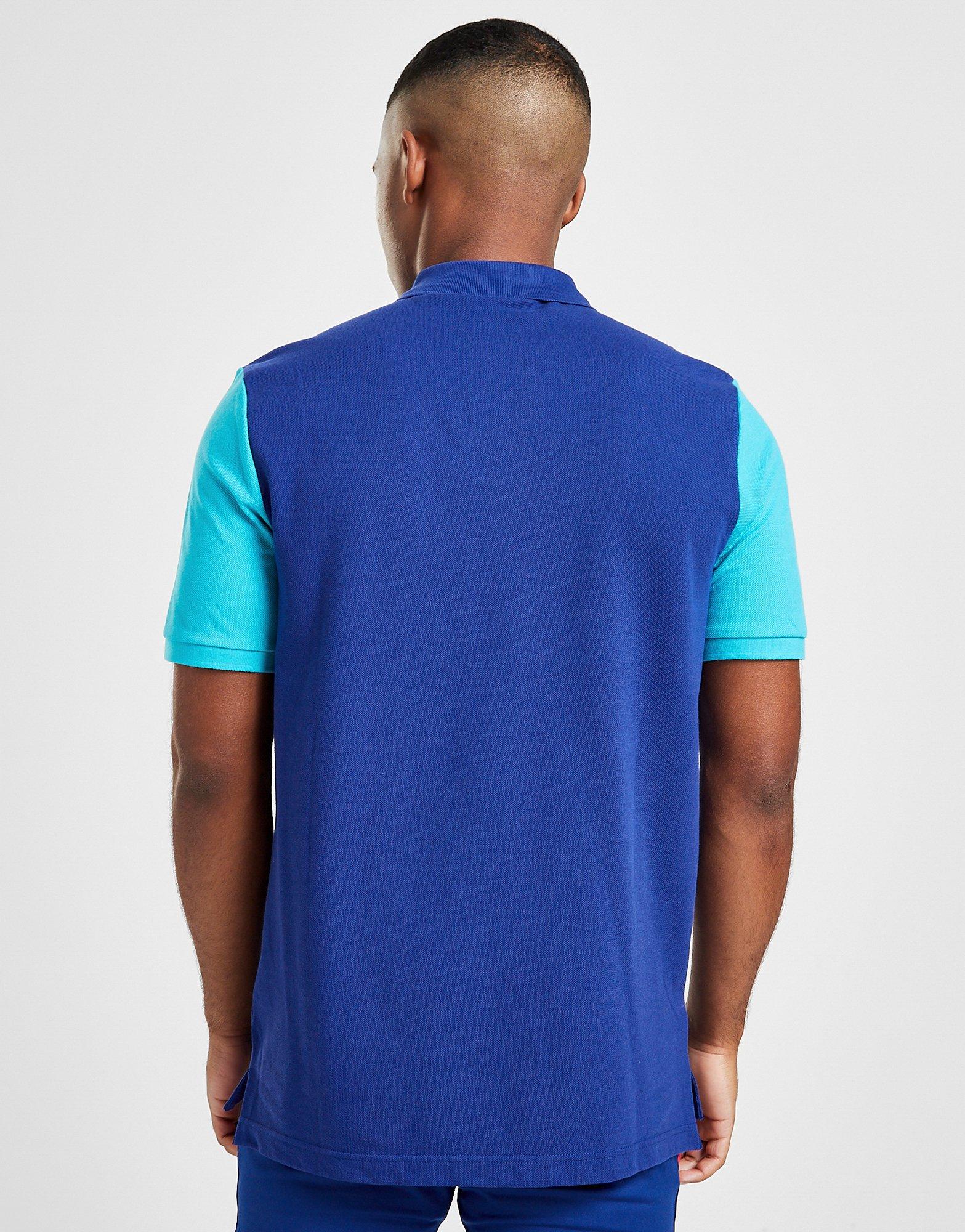 nike polo shirt blue
