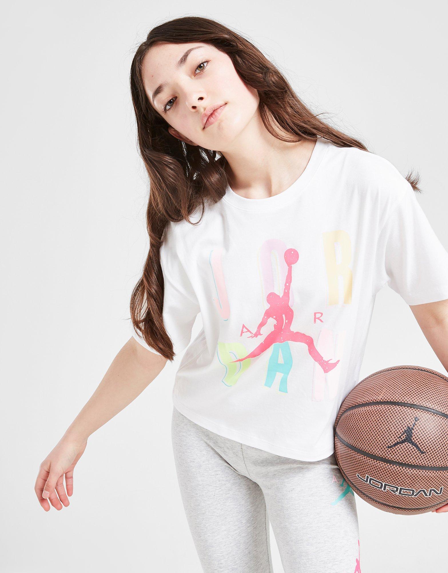 Jordan Girls' Air Short Sleeve Graphic T-Shirt Junior
