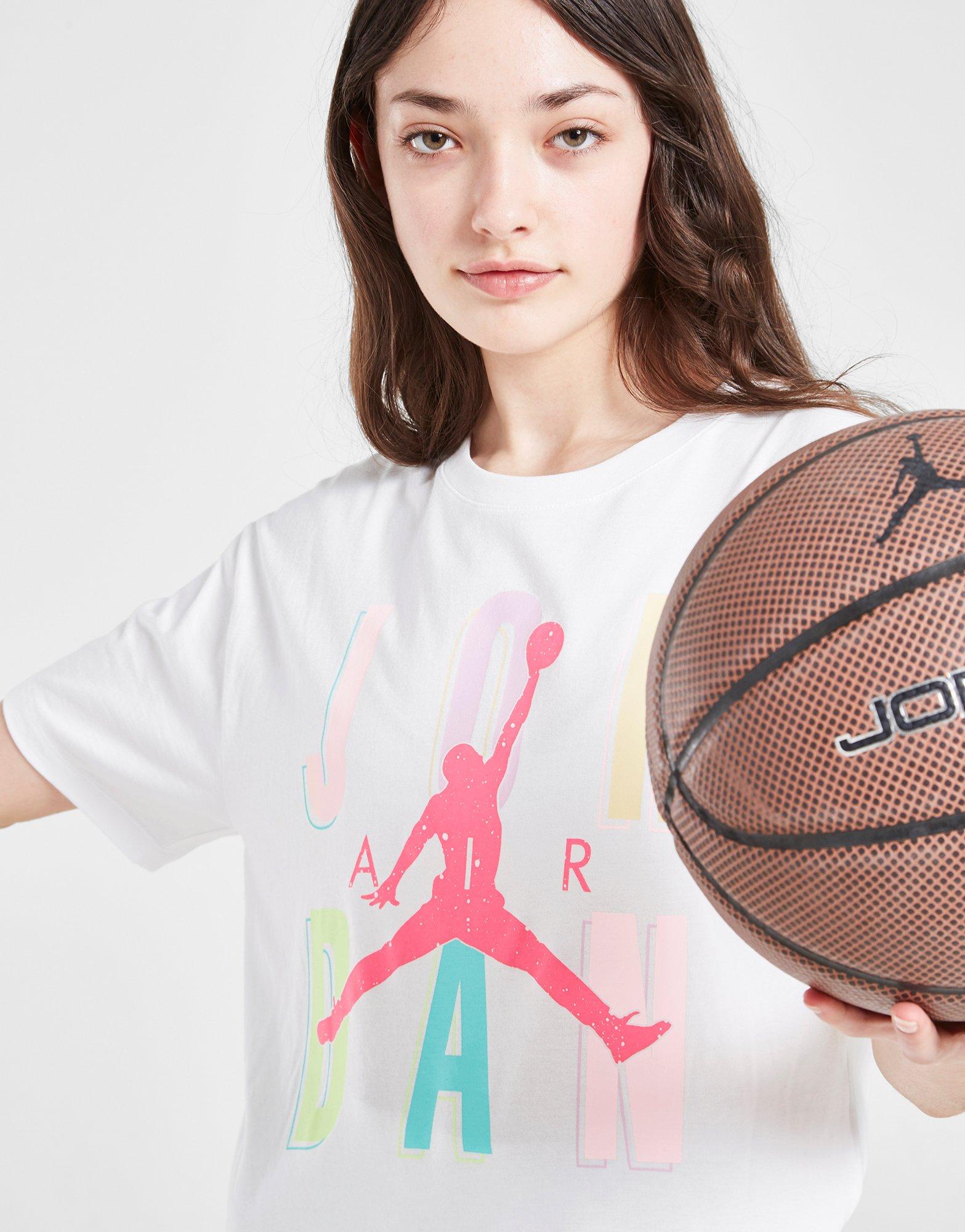 Jordan Girls' Air Short Sleeve Graphic T-Shirt Junior