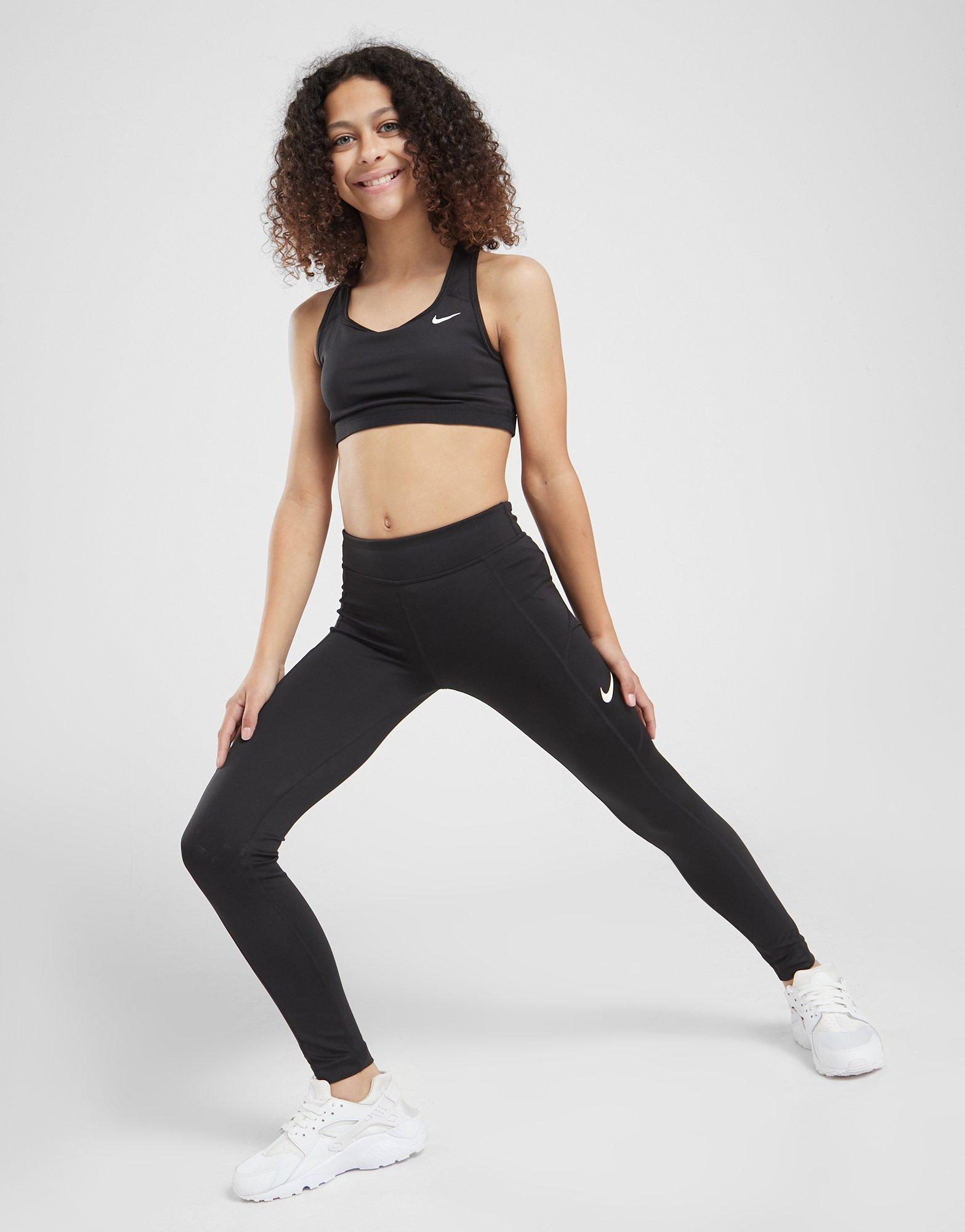 Black Nike Running Swoosh Sports Bra - JD Sports Global