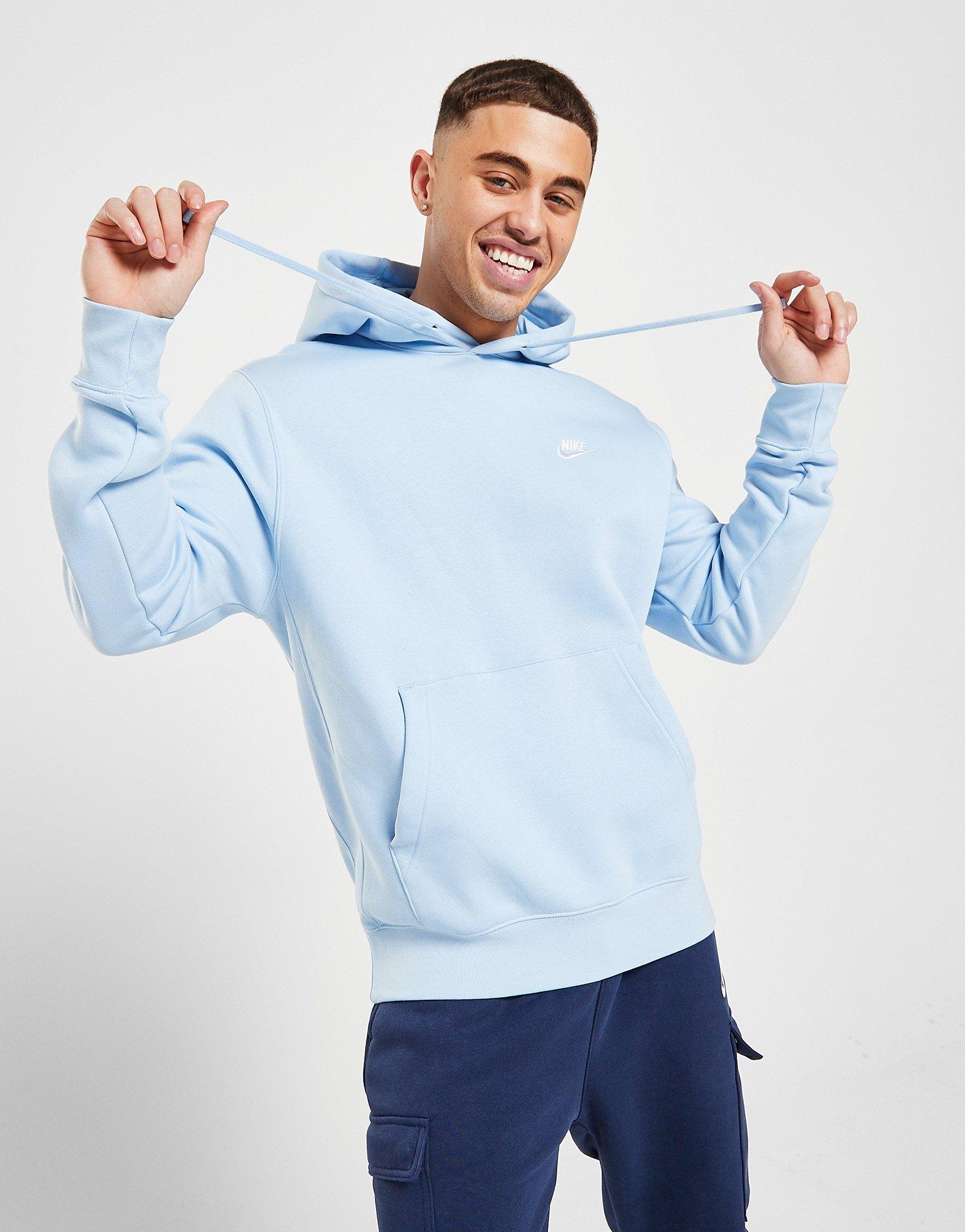 blue nike hoodie