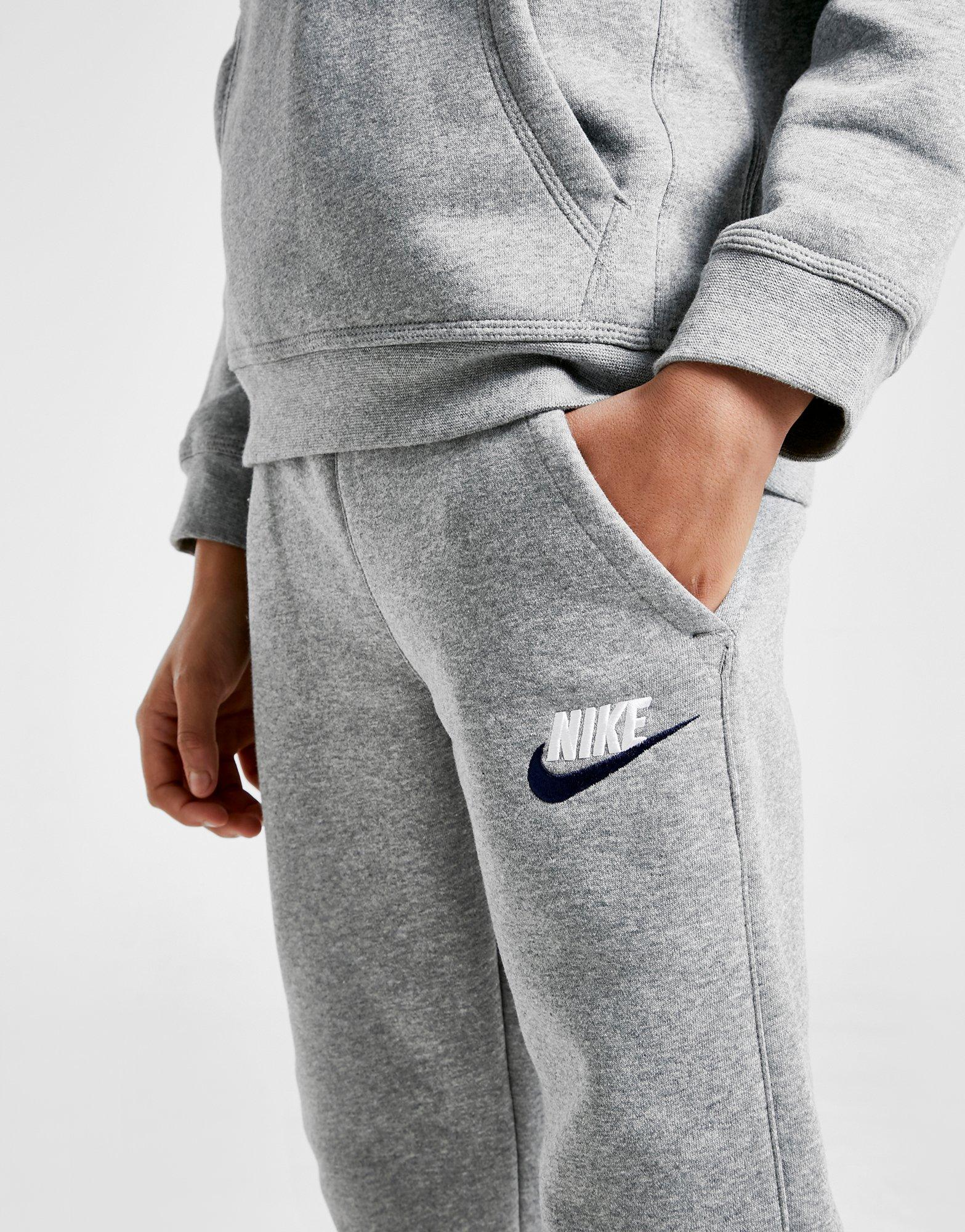 grey nike club joggers