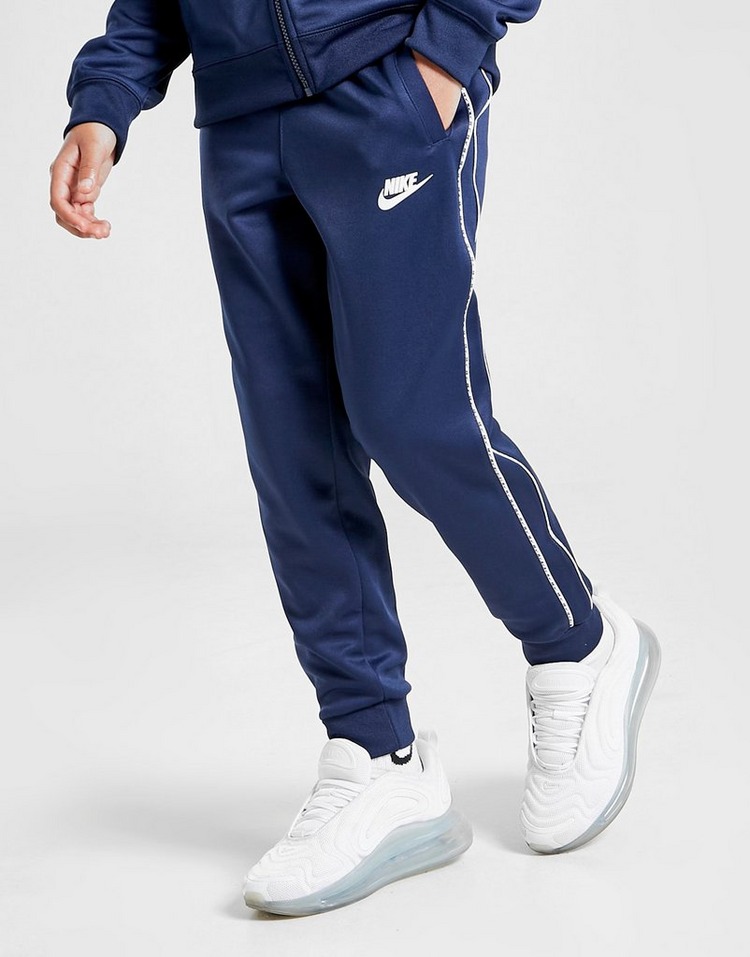 Blue Nike Tape Poly Track Pants Junior JD Sports