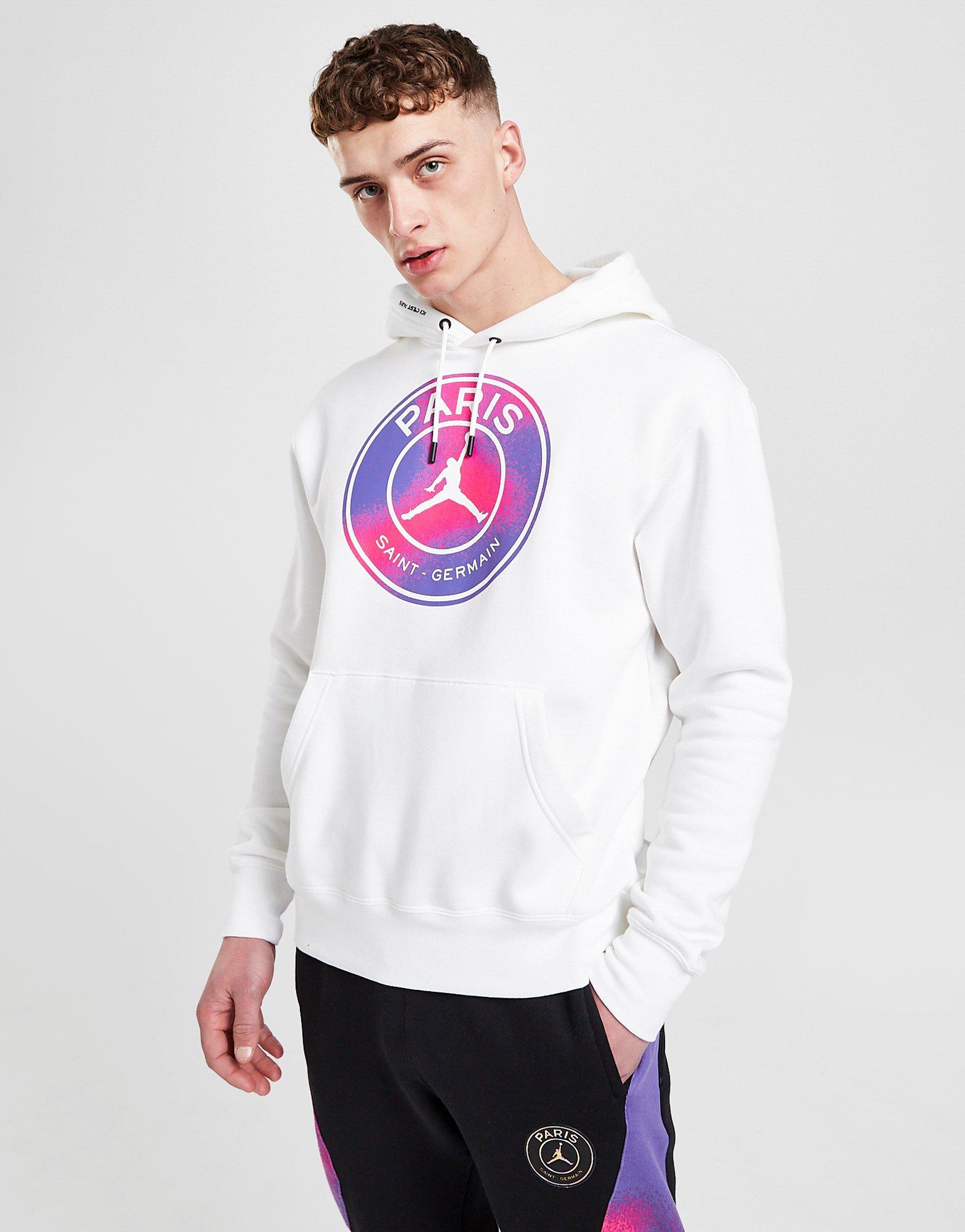 psg jordan hoodie white