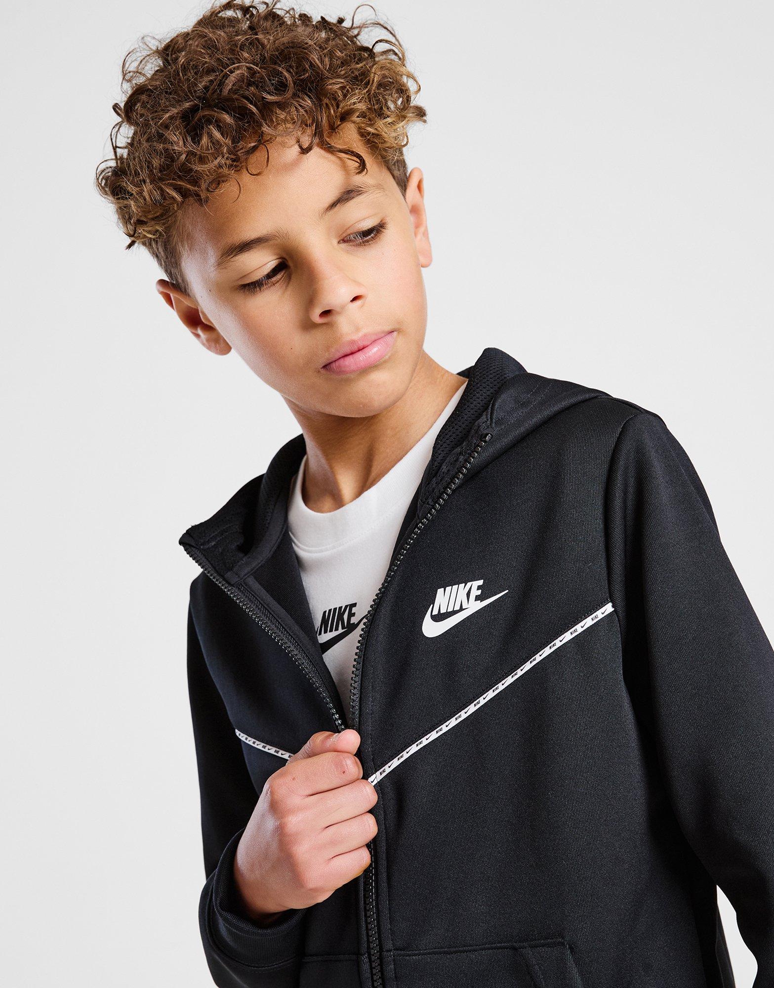 nike tape poly tracksuit junior