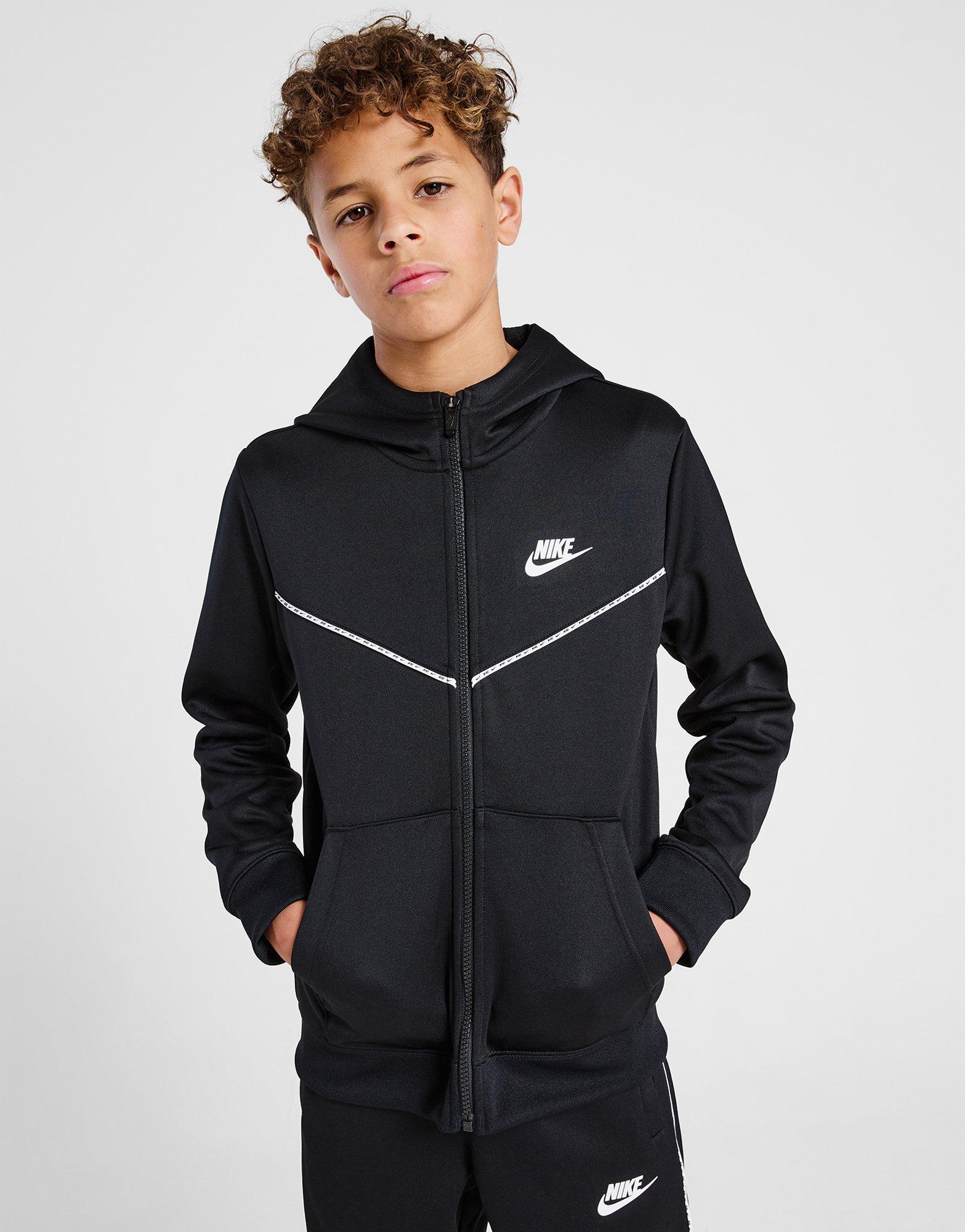 nike poly tape hoodie