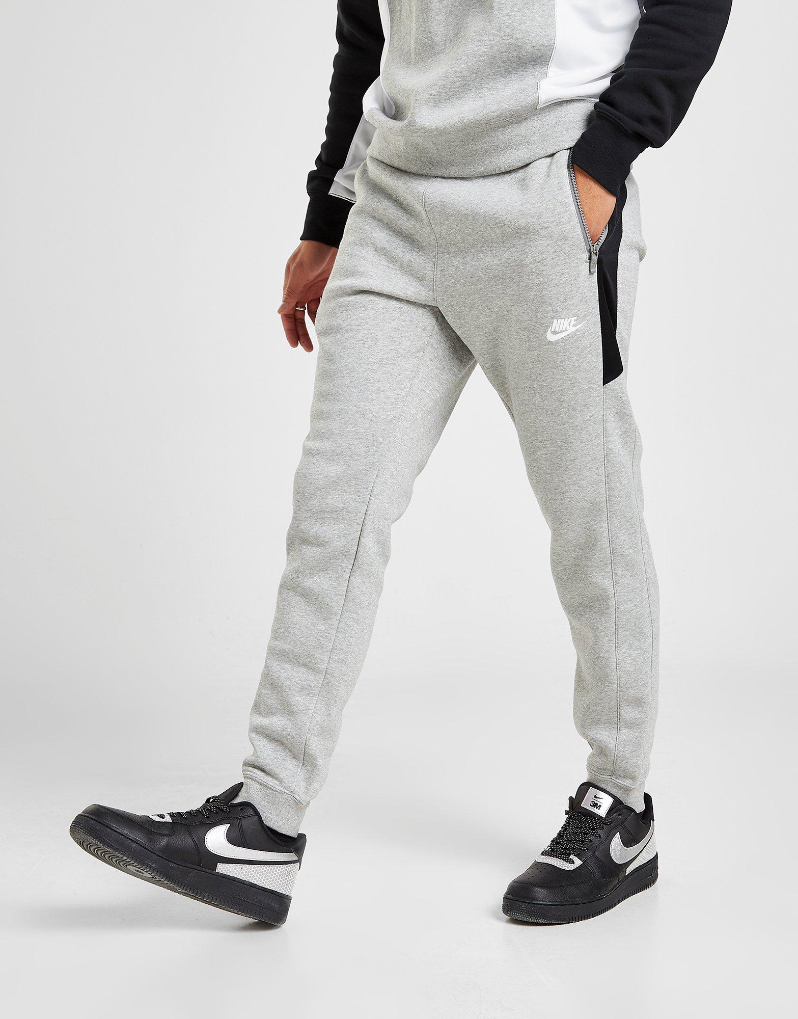 grey nike hybrid joggers