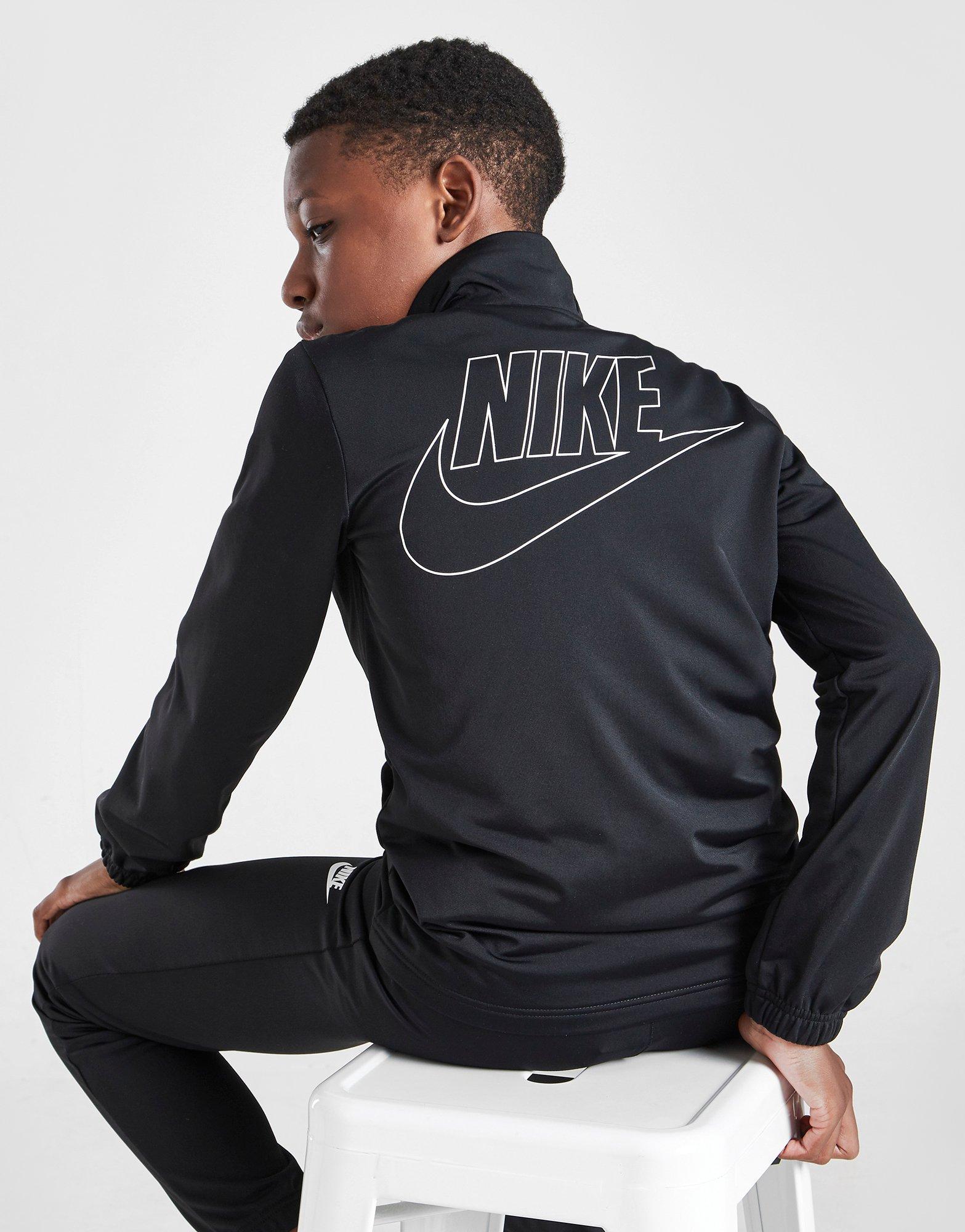grey nike poly tracksuit