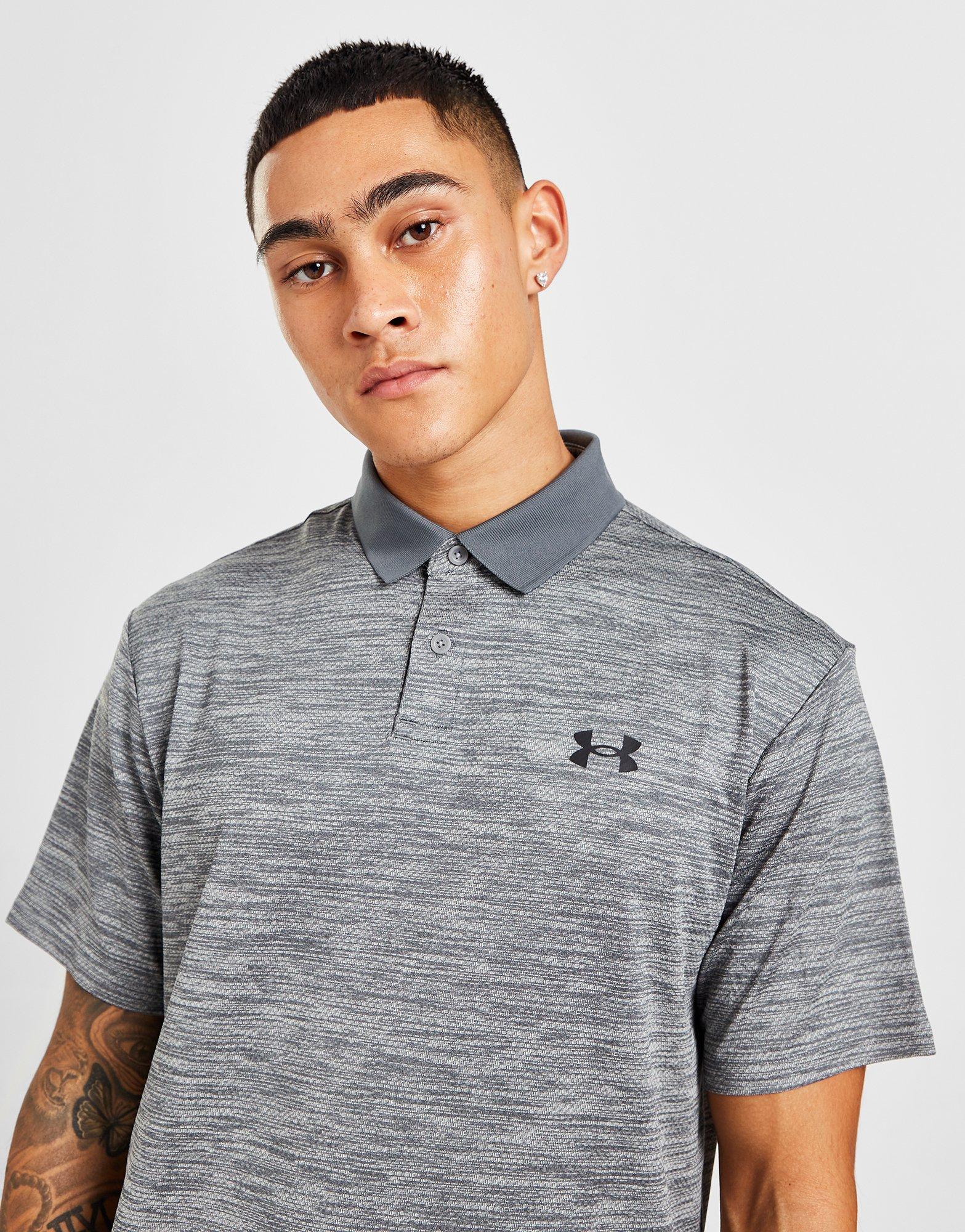grey golf polo shirt