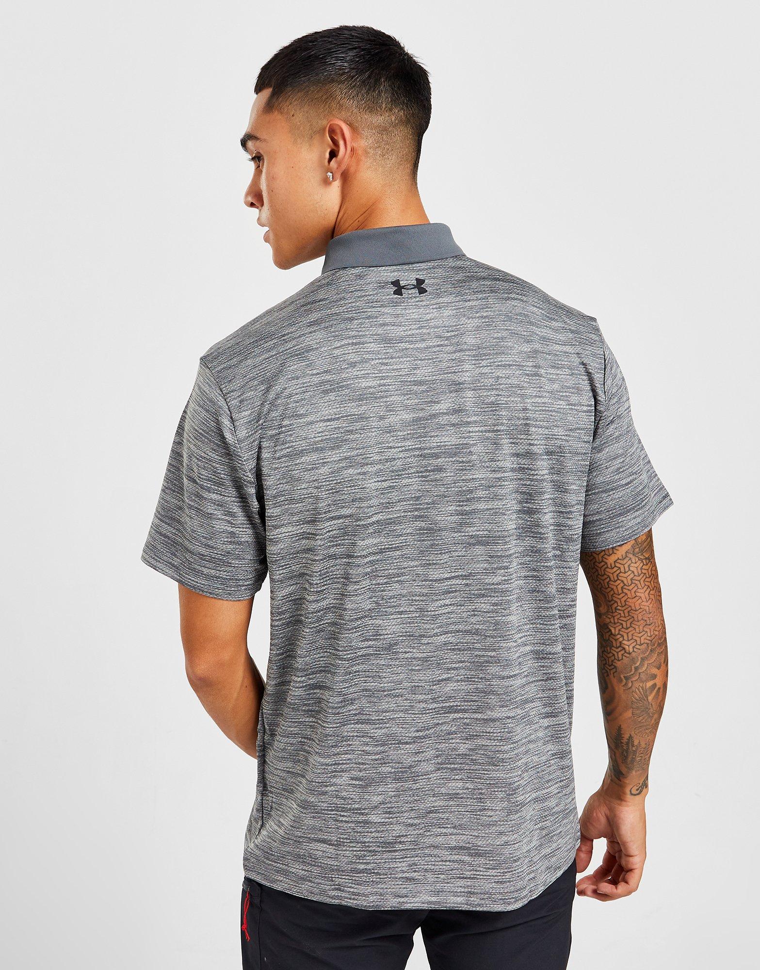 grey under armour golf shirt