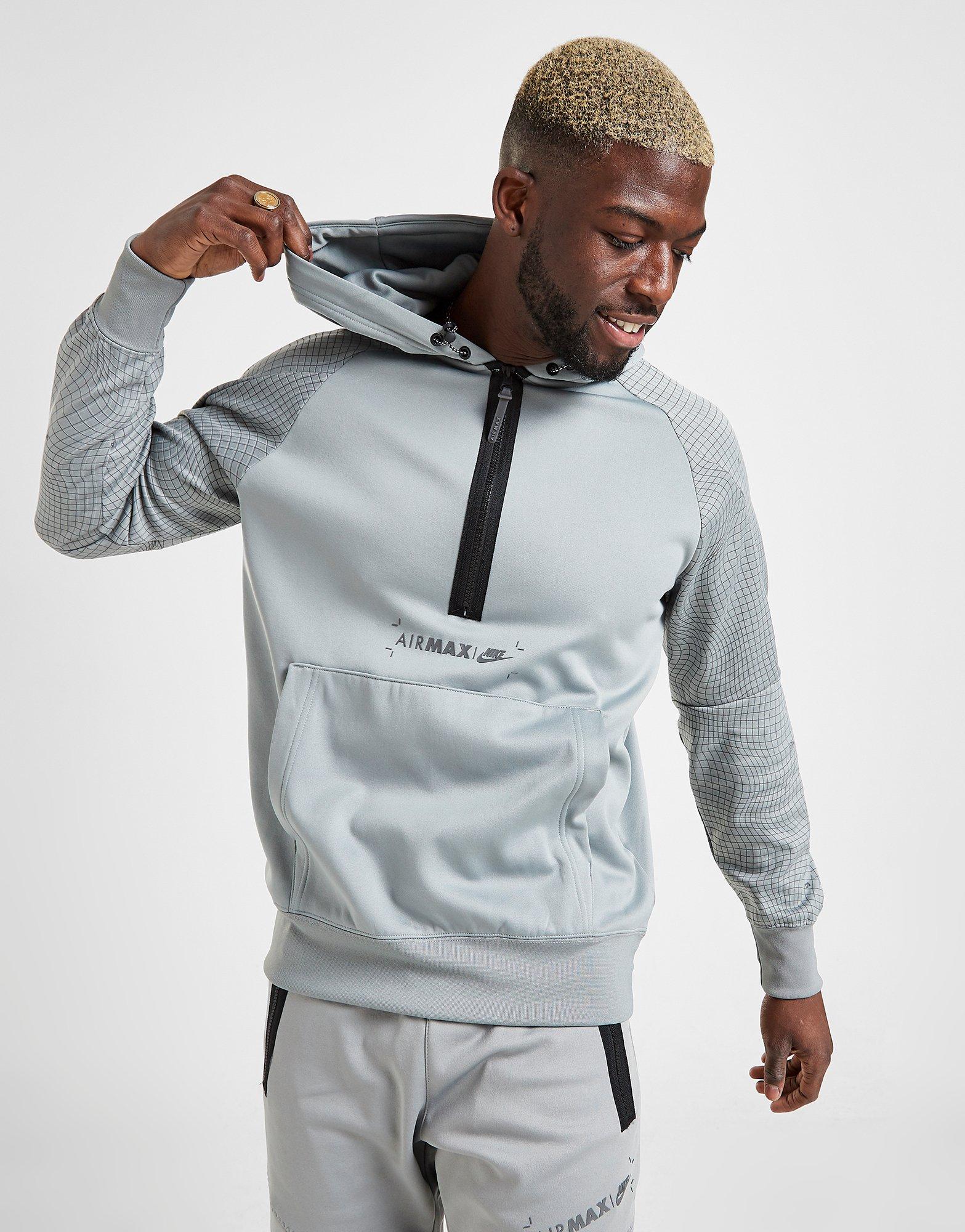 white nike air max hoodie