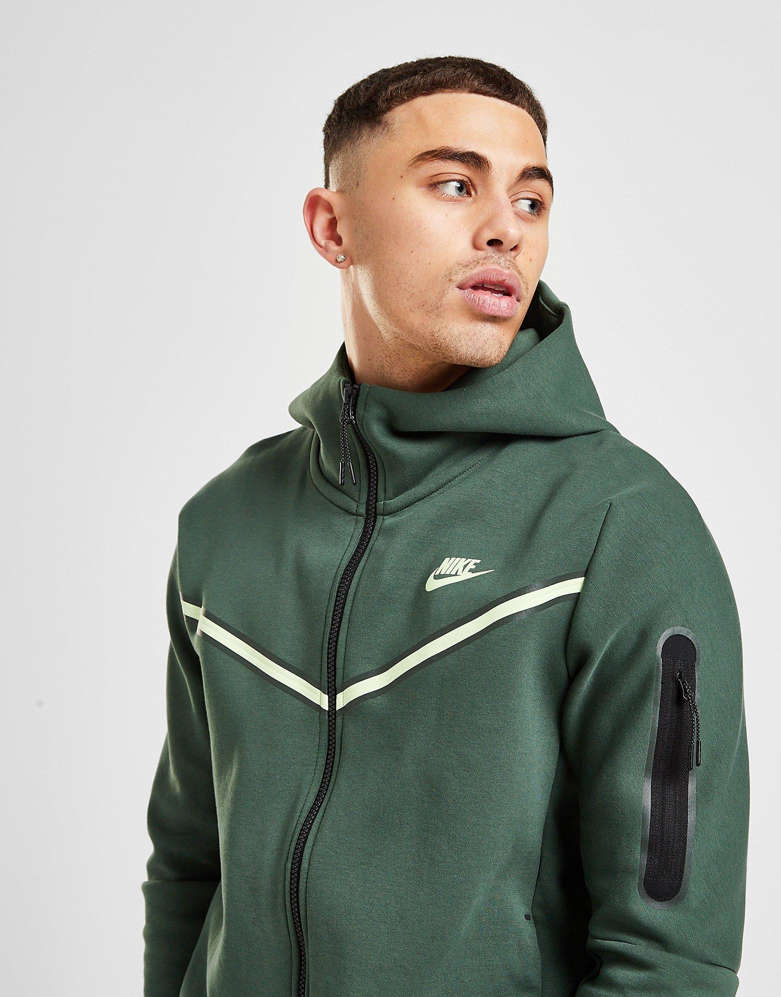 nike tech hoodie green