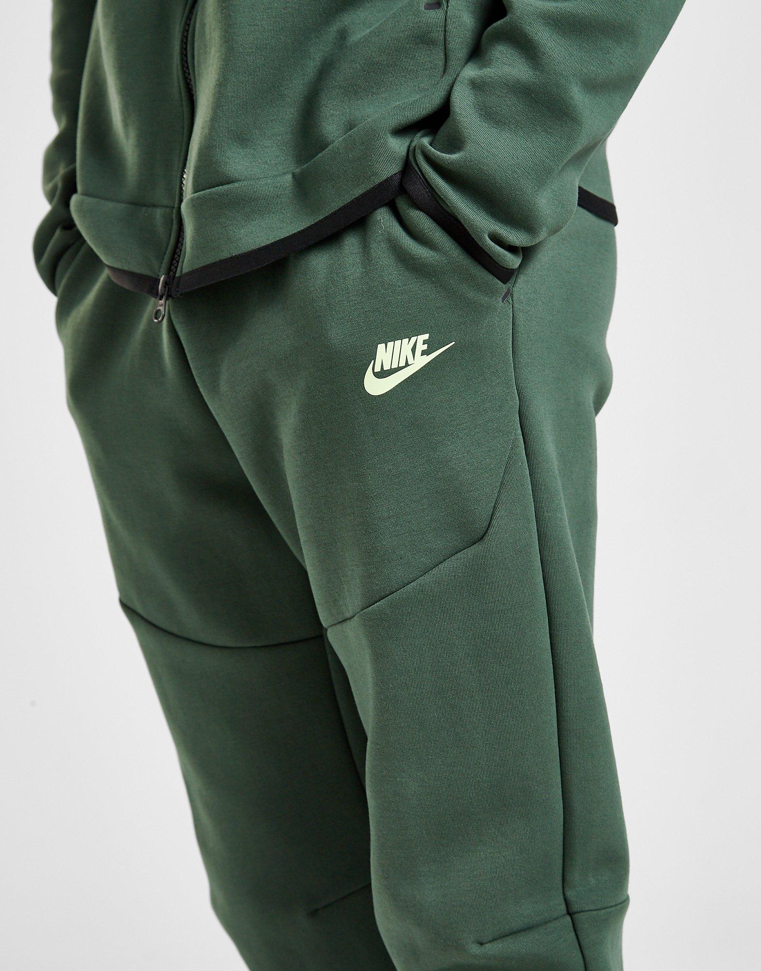 nike tech green joggers