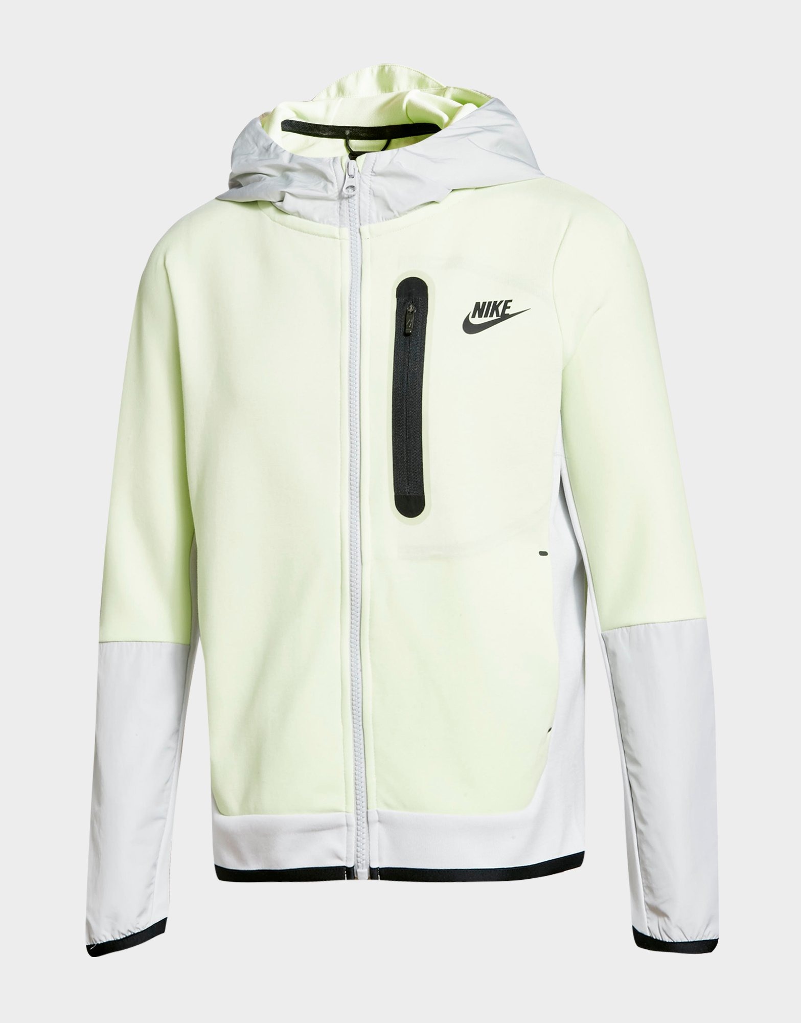 Black Nike Tech Fleece Full Zip Woven Hoodie Junior | JD Sports