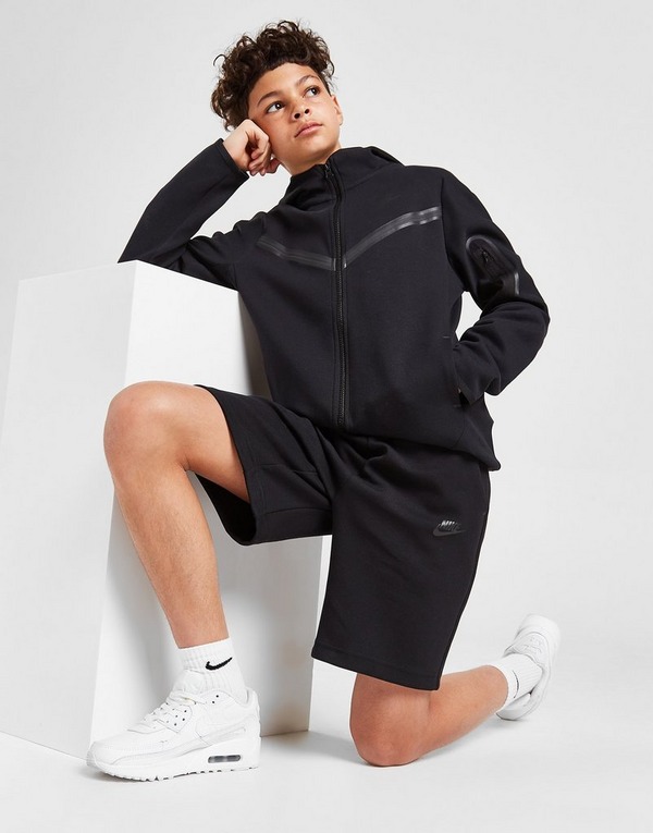 Black Nike Tech Fleece Shorts Junior