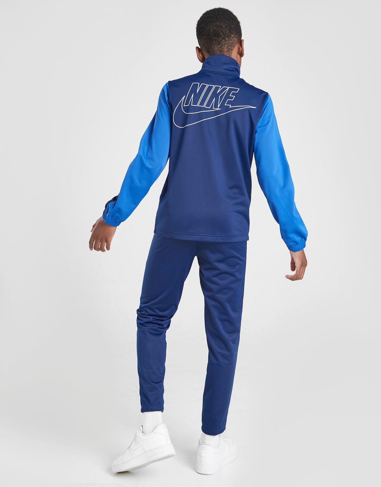 nike blue poly tracksuit