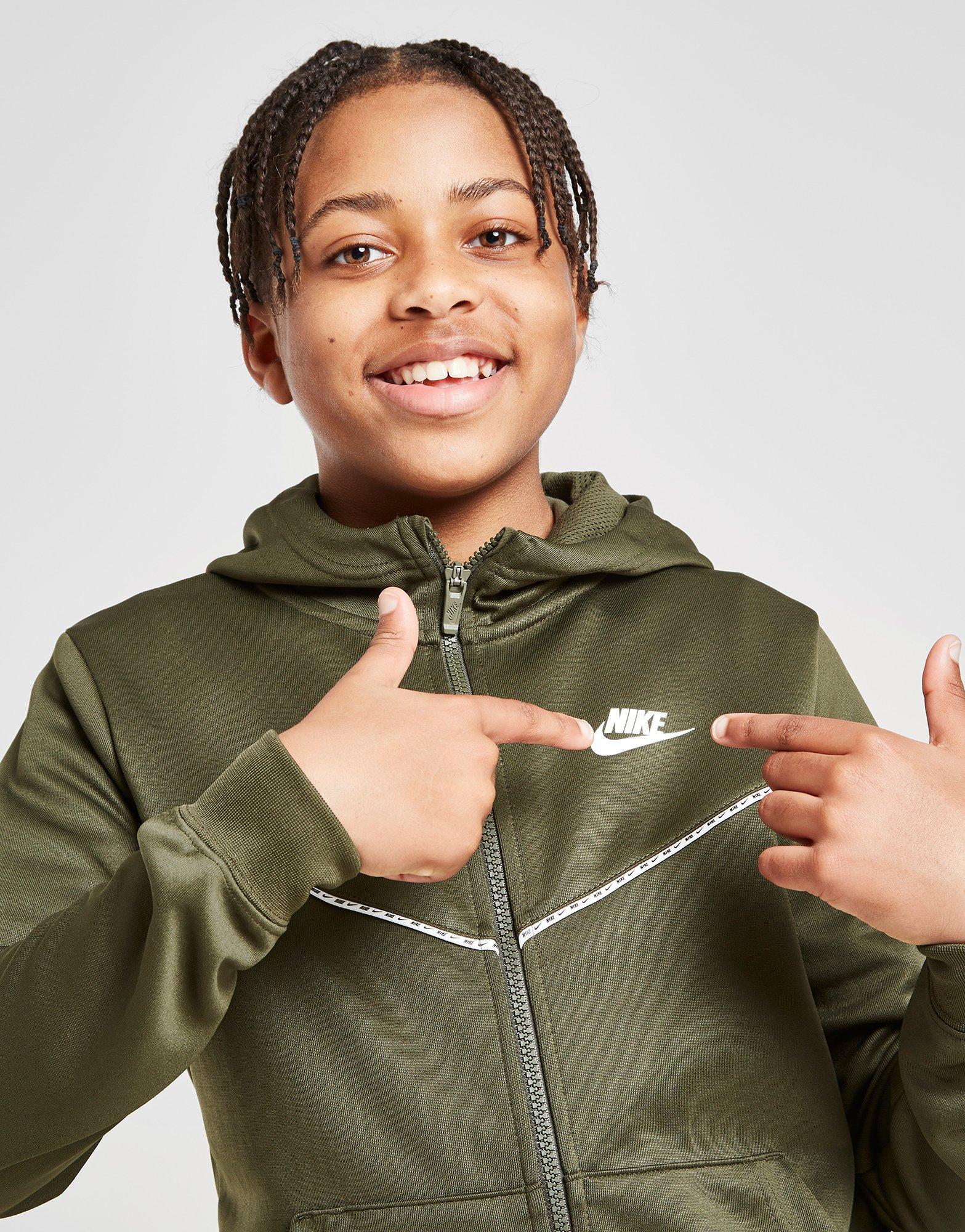 nike tape hoodie junior