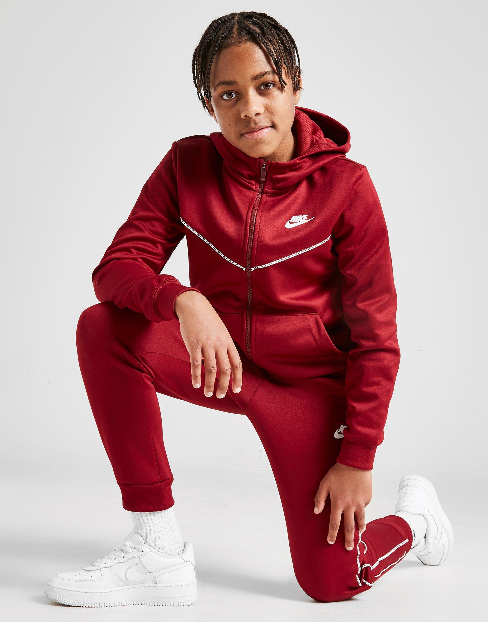 nike tape poly full zip tracksuit