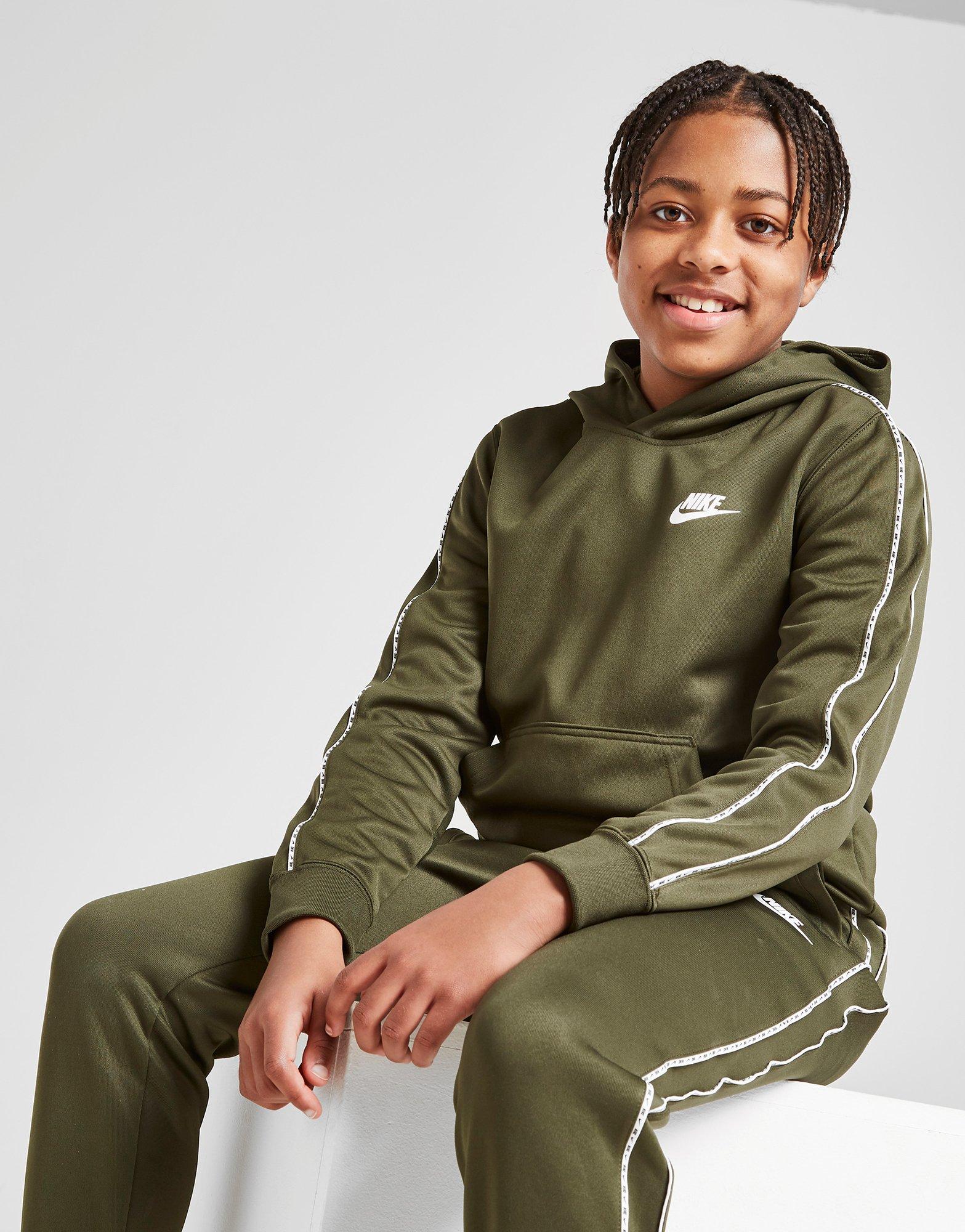 nike tape hoodie junior