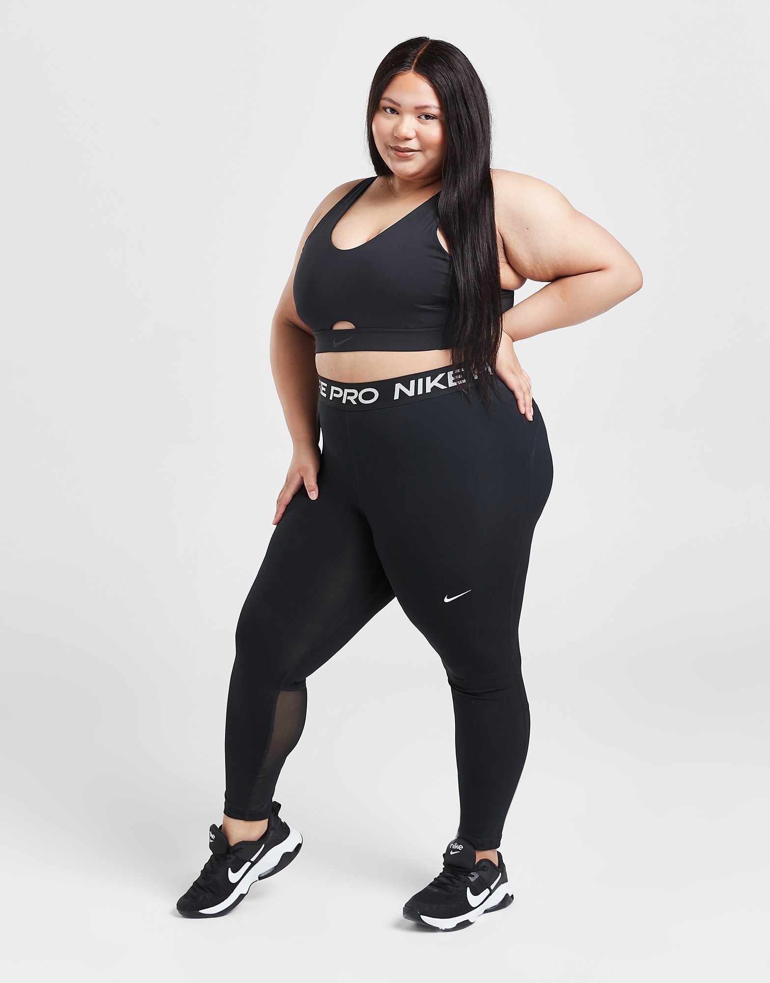 Black Nike Training Pro Plus Size Tights JD Sports Global