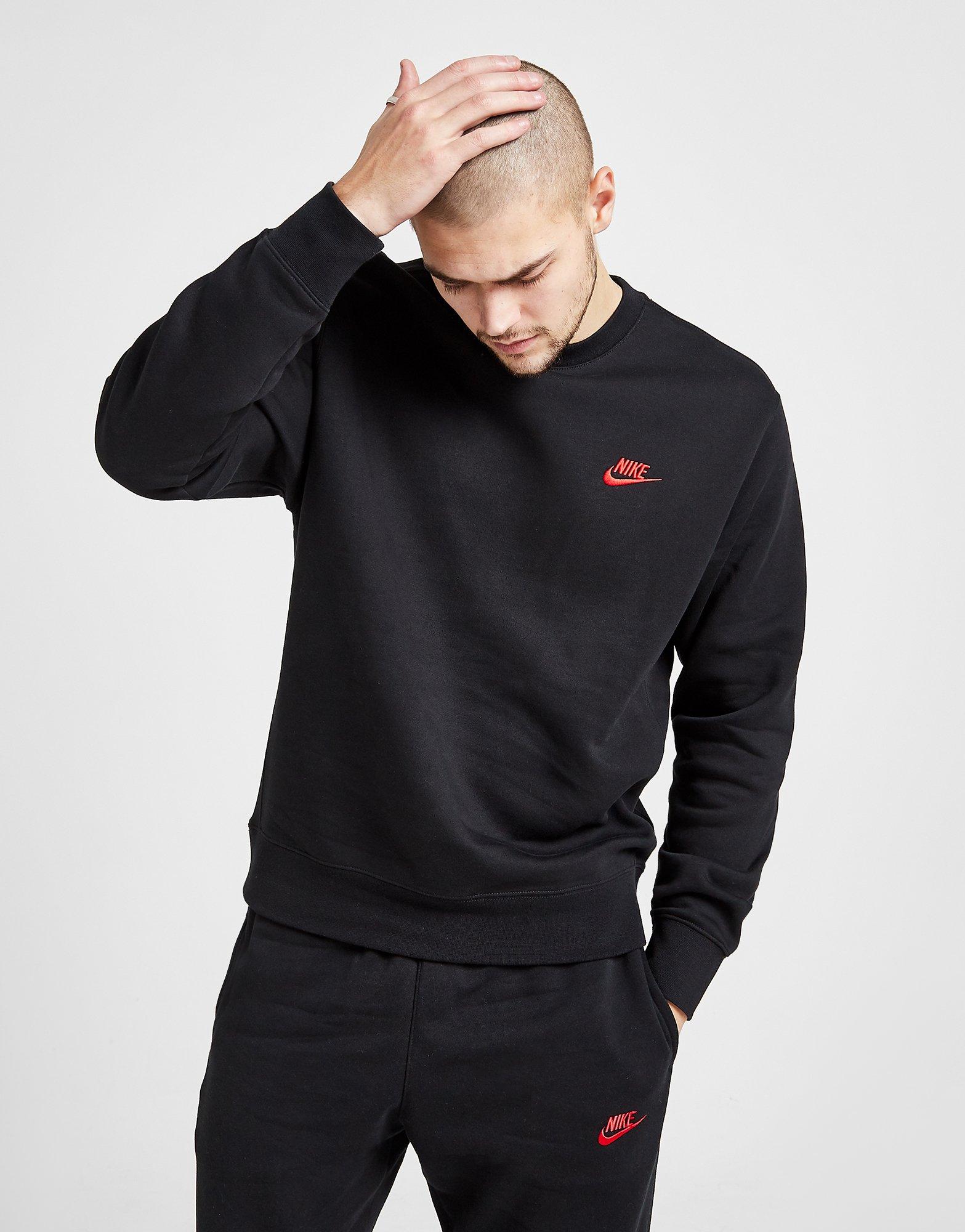 black nike crew sweatshirt