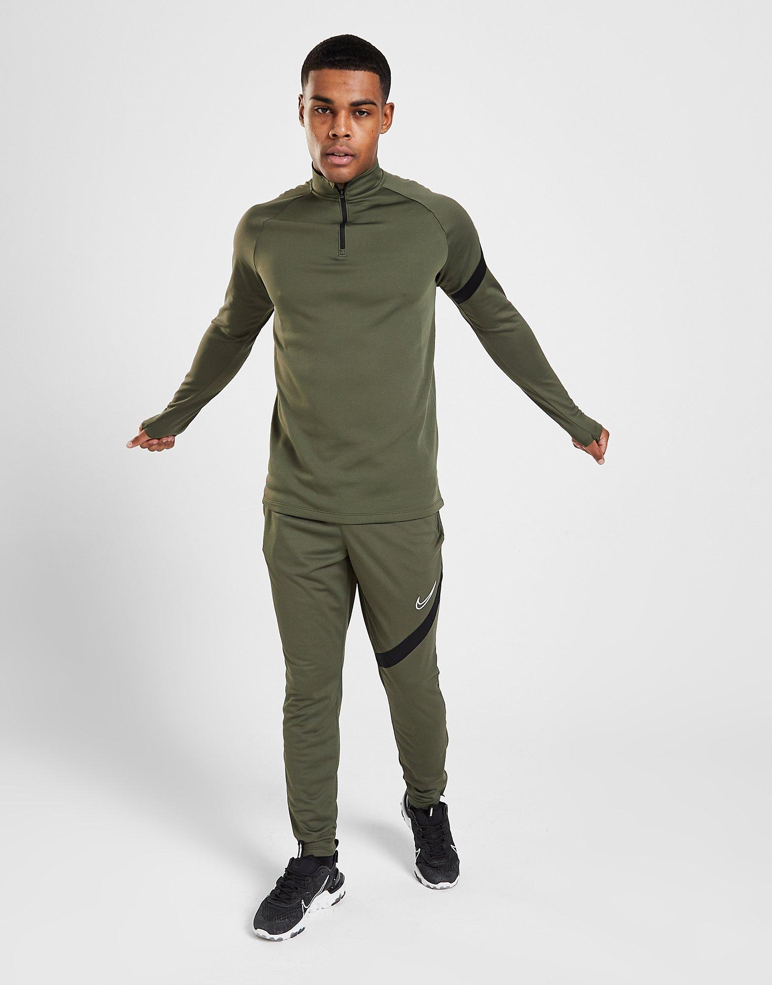 nike academy tracksuit khaki