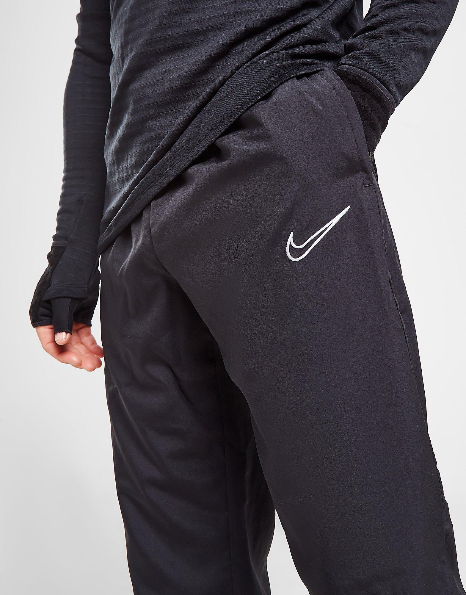 nike academy track pants black