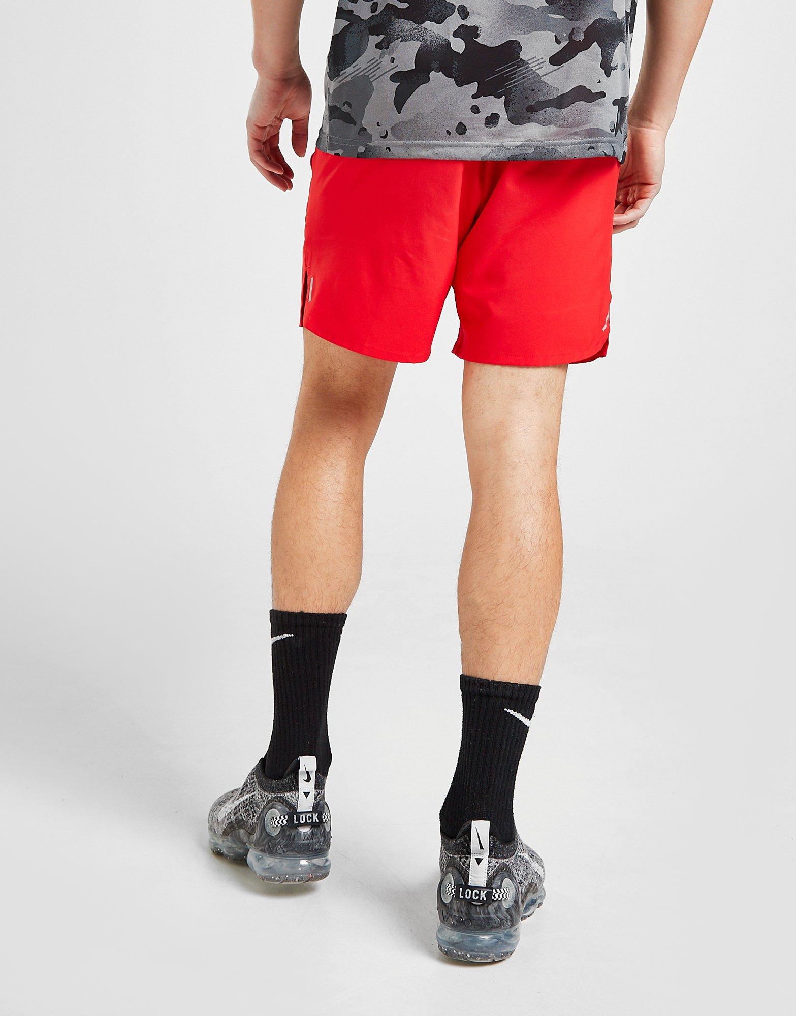 nike flex shorts red
