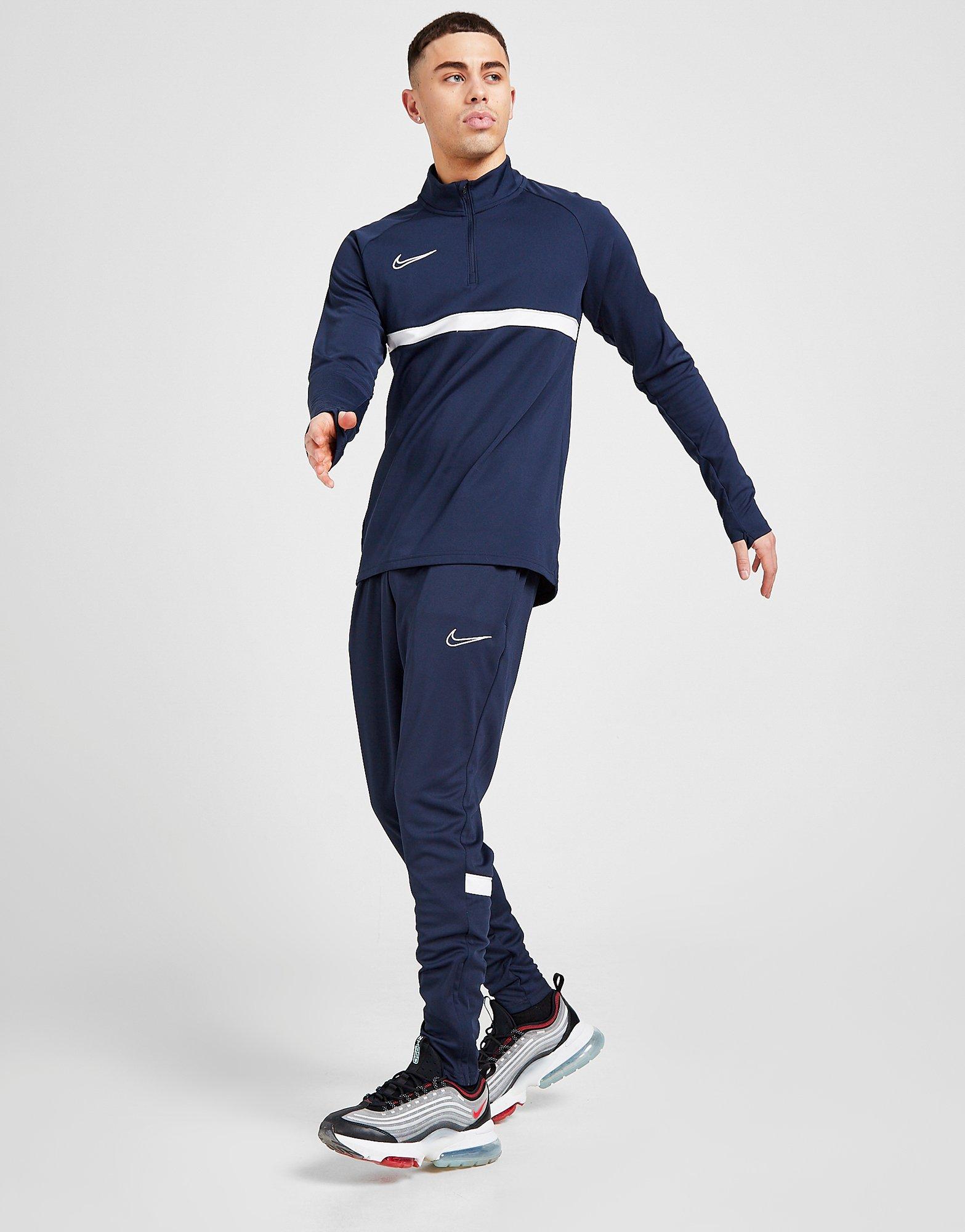 nike academy track pants blue