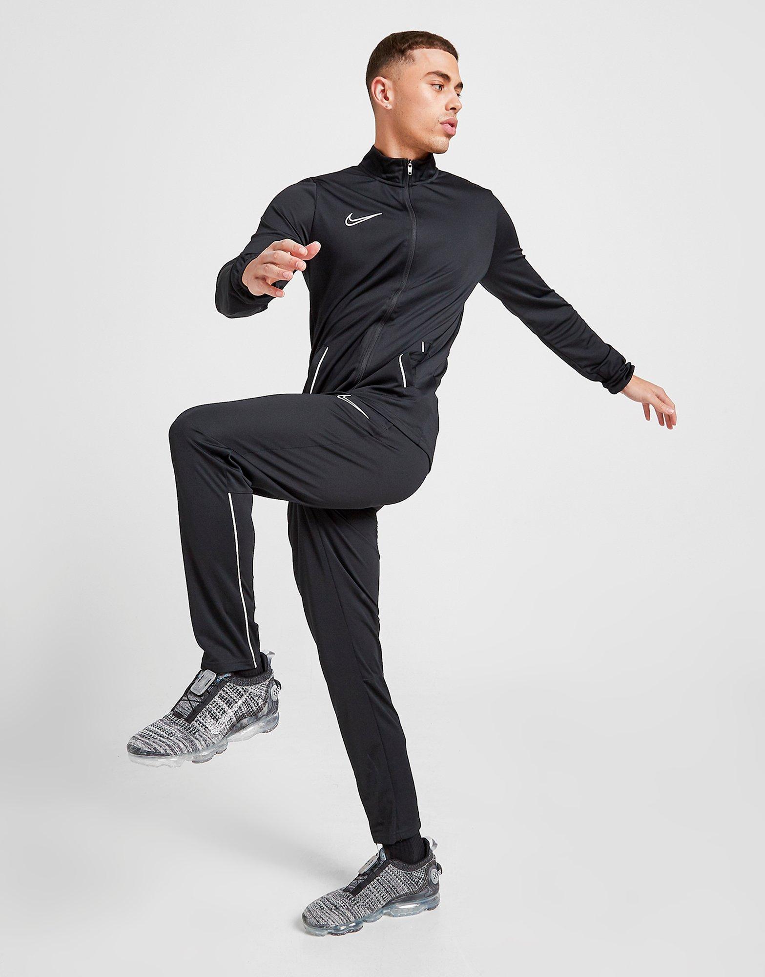 nike academy tracksuit black