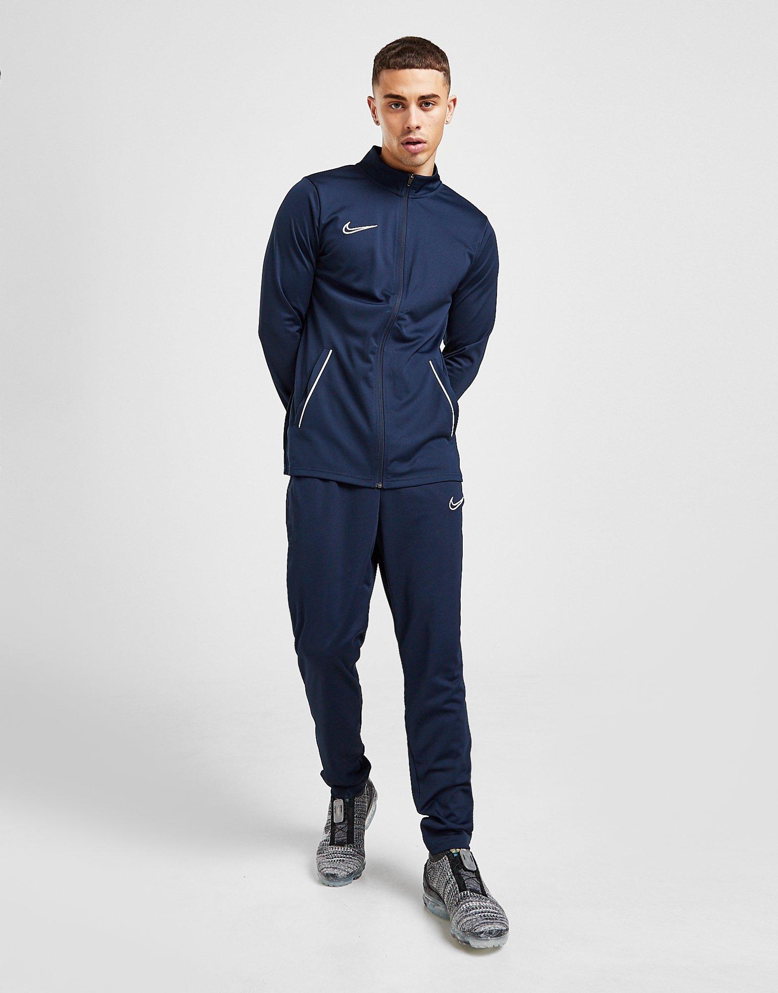 nike blue academy tracksuit