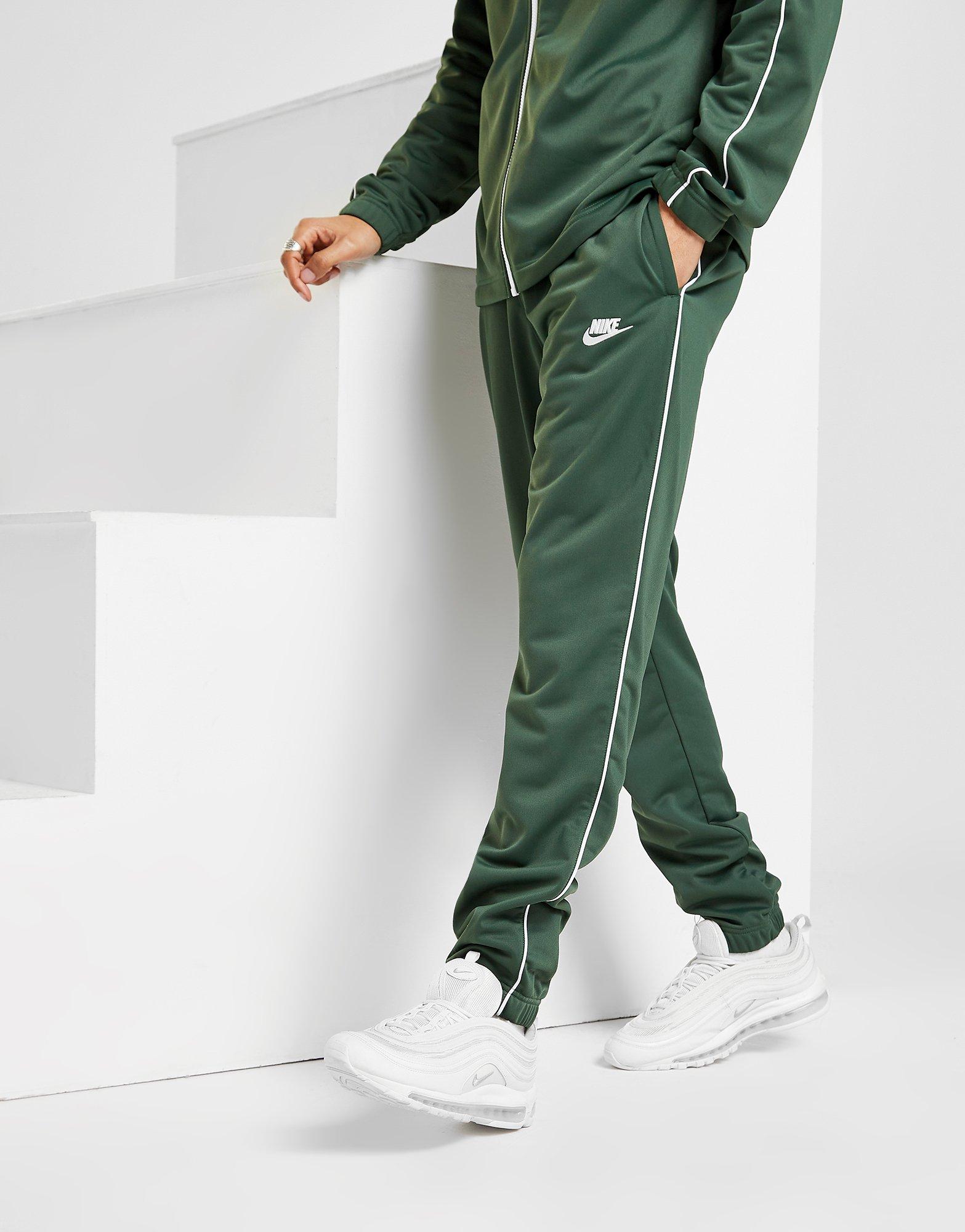 green nike tracksuit