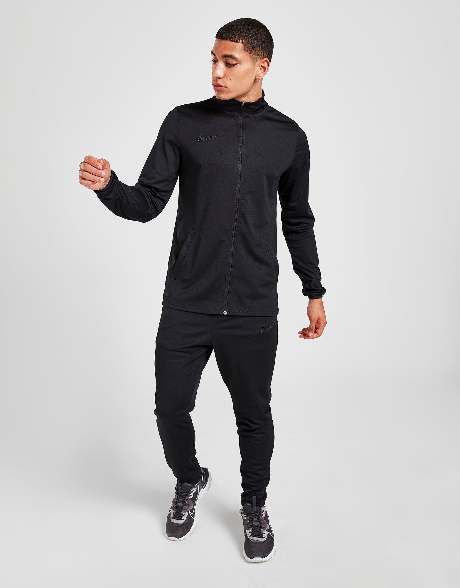 nike academy black tracksuit